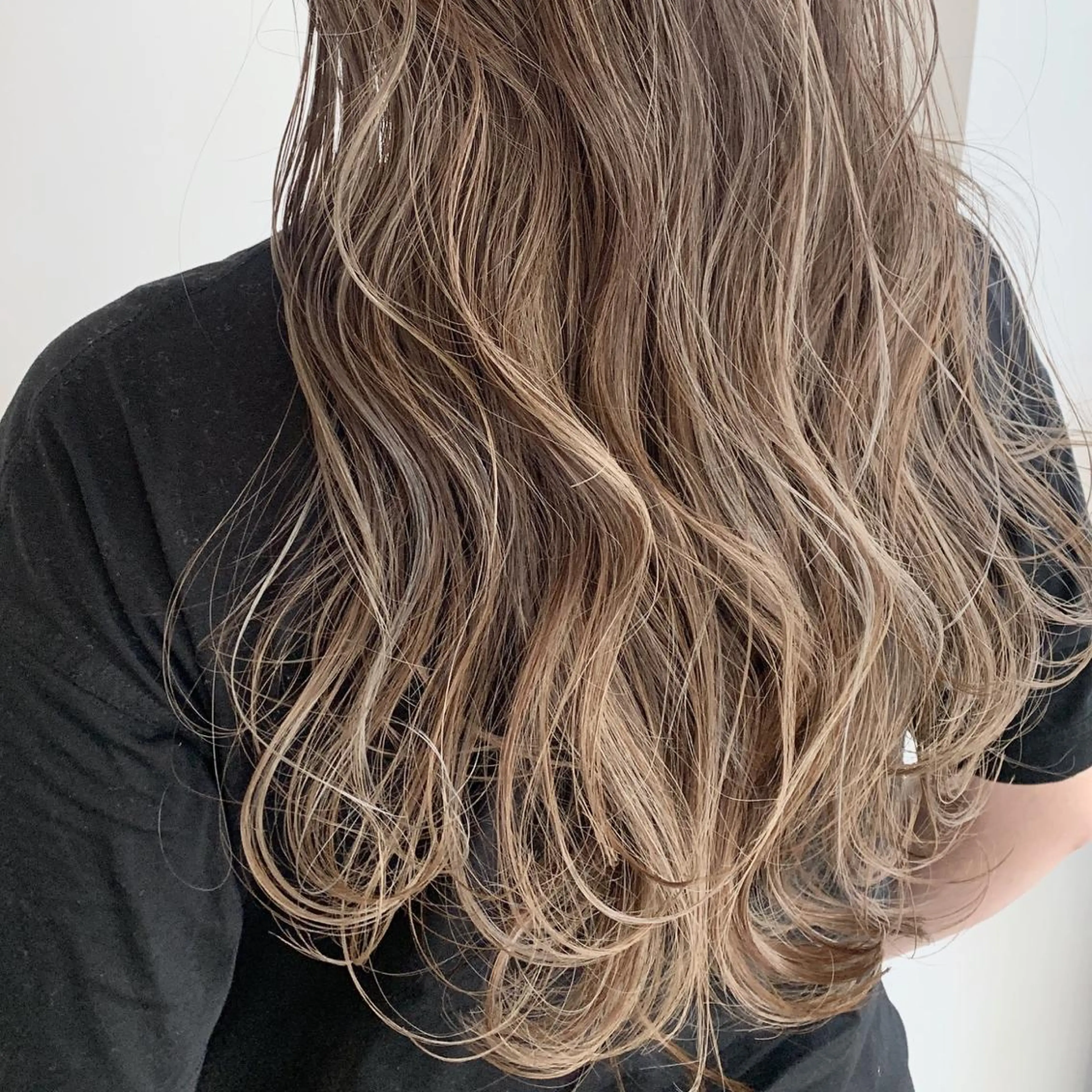 ロング ハイライト ヘアカラー フリーランス　美容師 cayocoのヘアスタイル