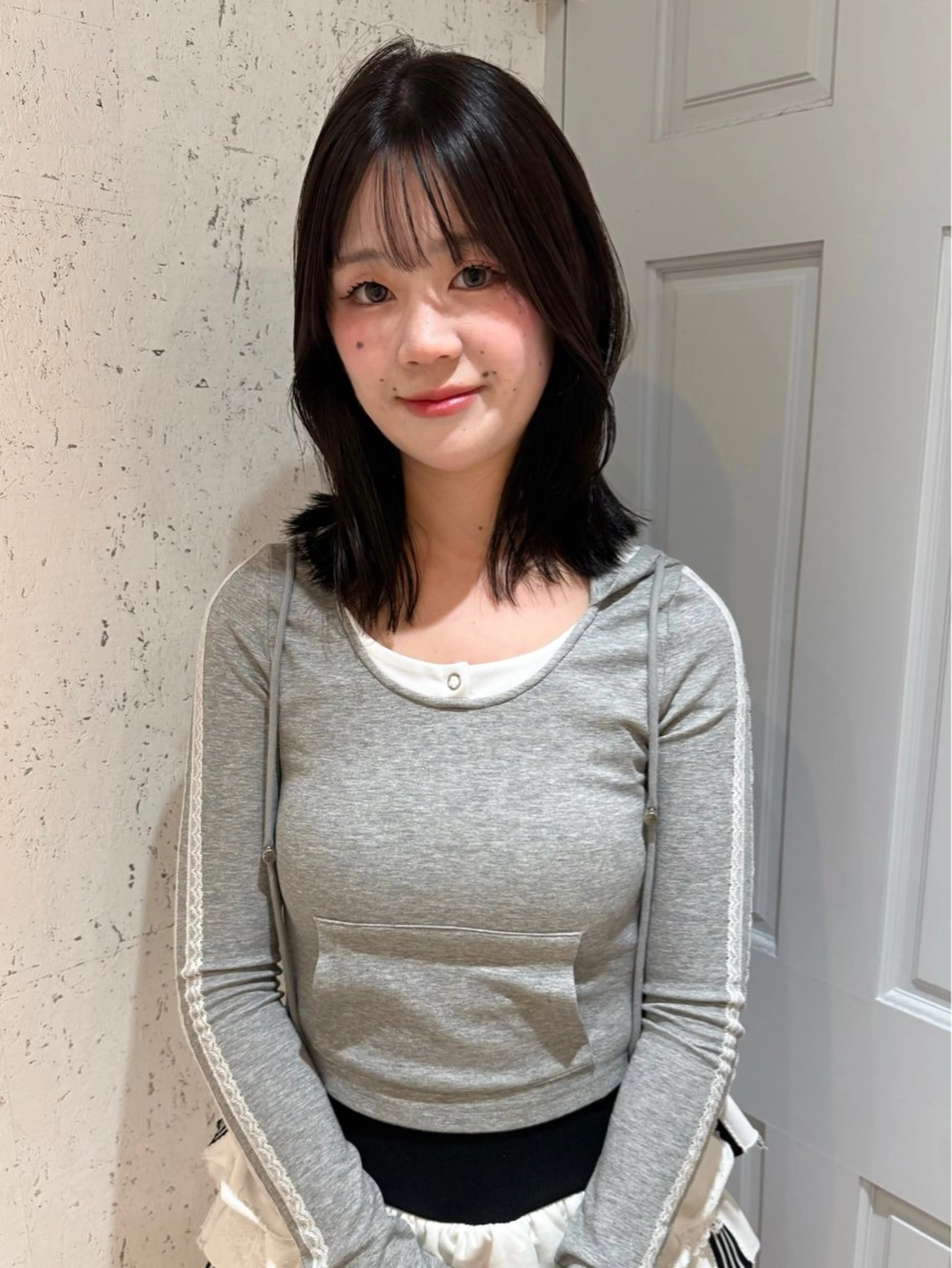 ミディアム カラー カット ヘアカラー トリートメント mai / linoah˚✧のヘアスタイル