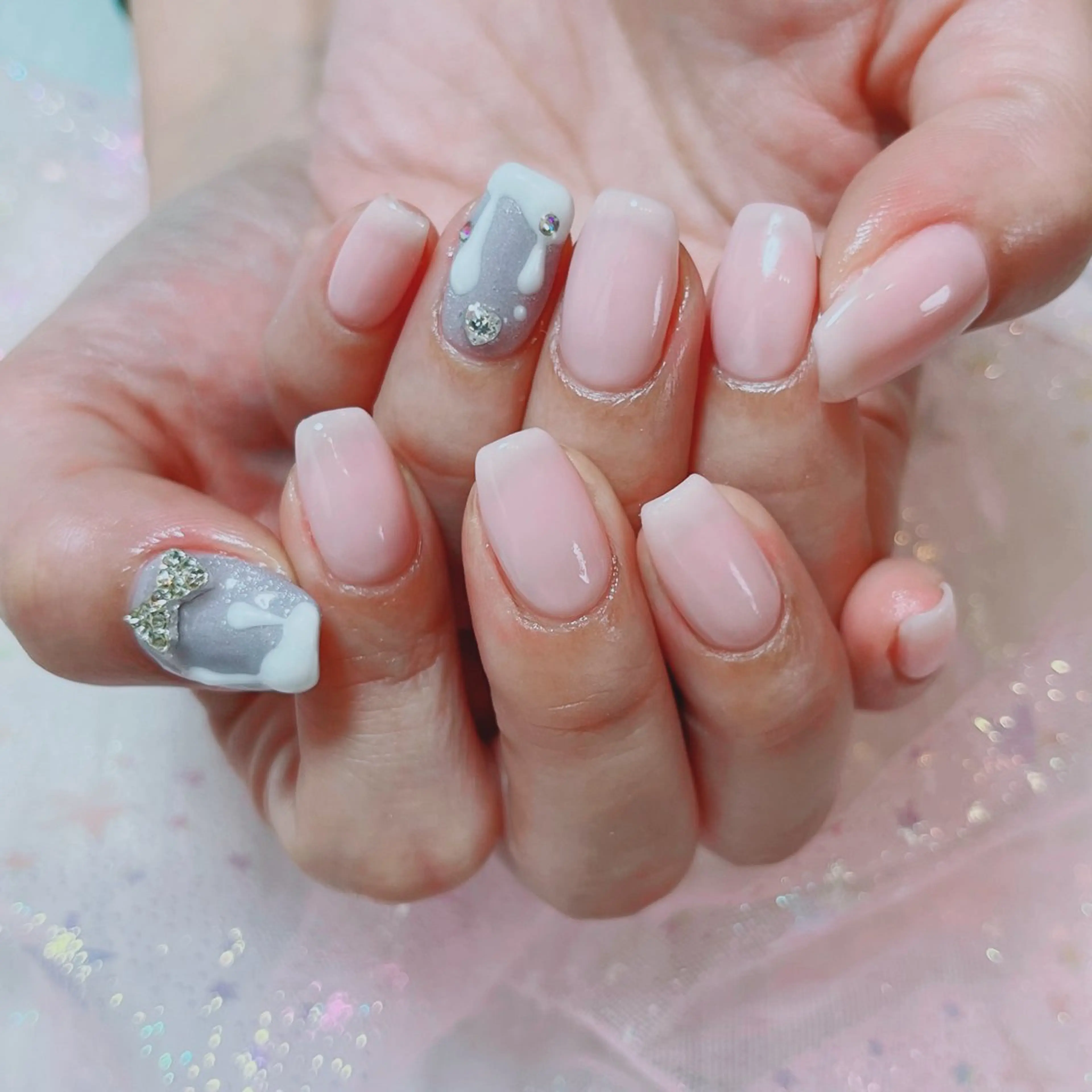 ネイル アートネイル バレンタイン ハンドネイル ruirui.naildesign所属・RUI ☆のネイルデザイン