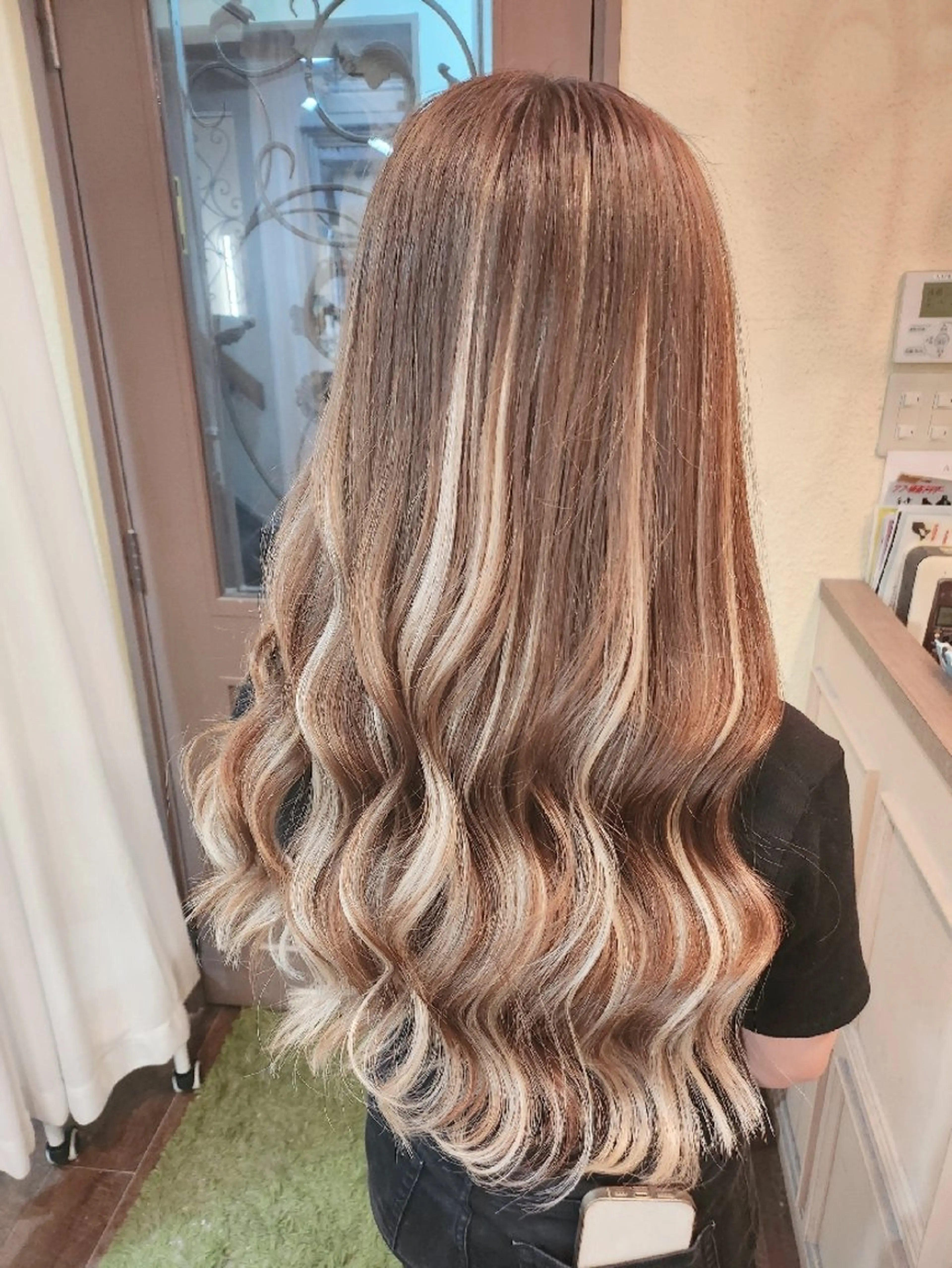 ロング ヘアアレンジ シールエクステ エクステ カット エクステ 田井中 悠紀のヘアスタイル