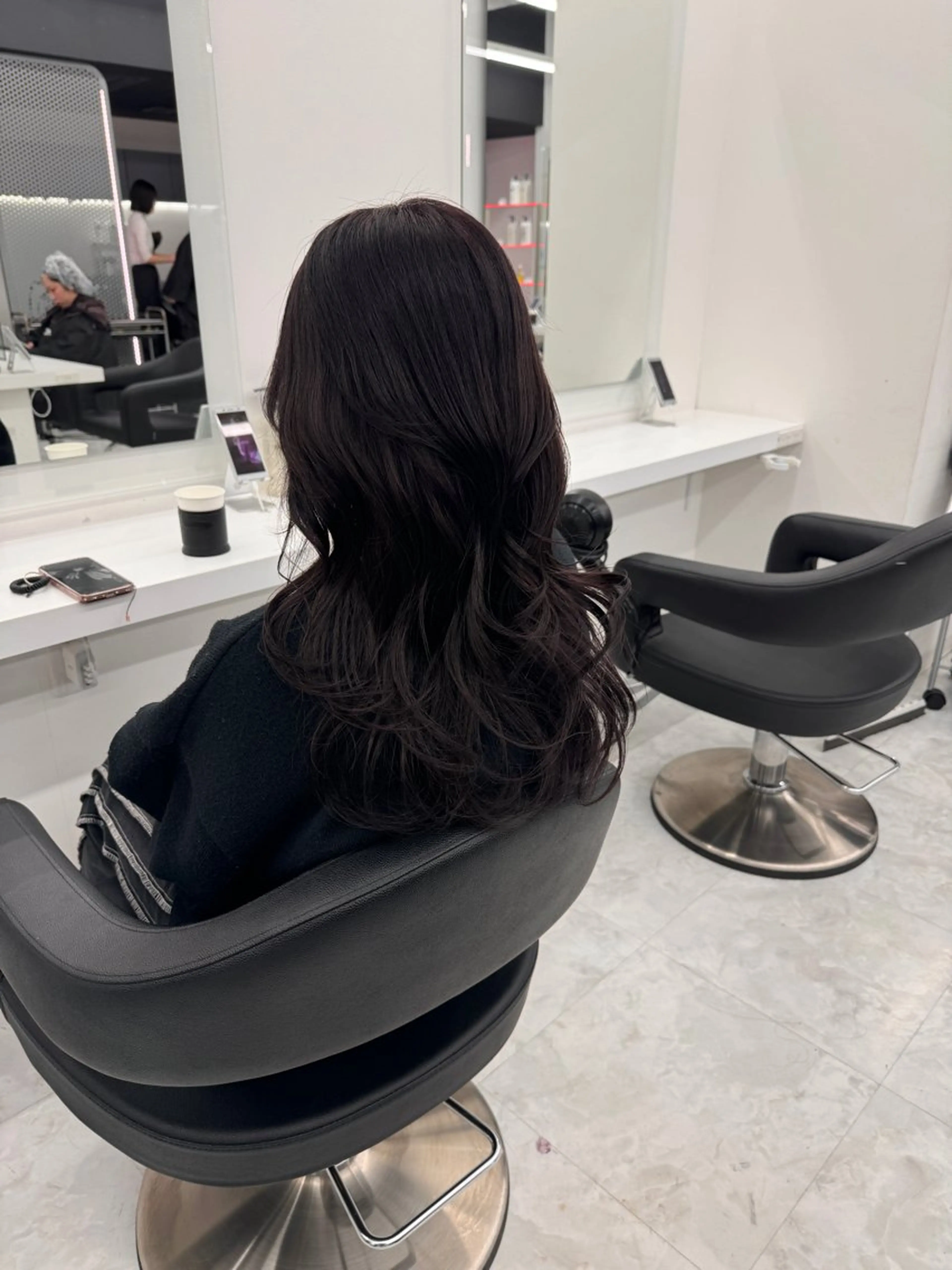 ロング カラー カット ヘアカラー トリートメント ヘッドスパ ヘアセット 💖透明感カラー＆暗 髪専門💖Akariのヘアスタイル