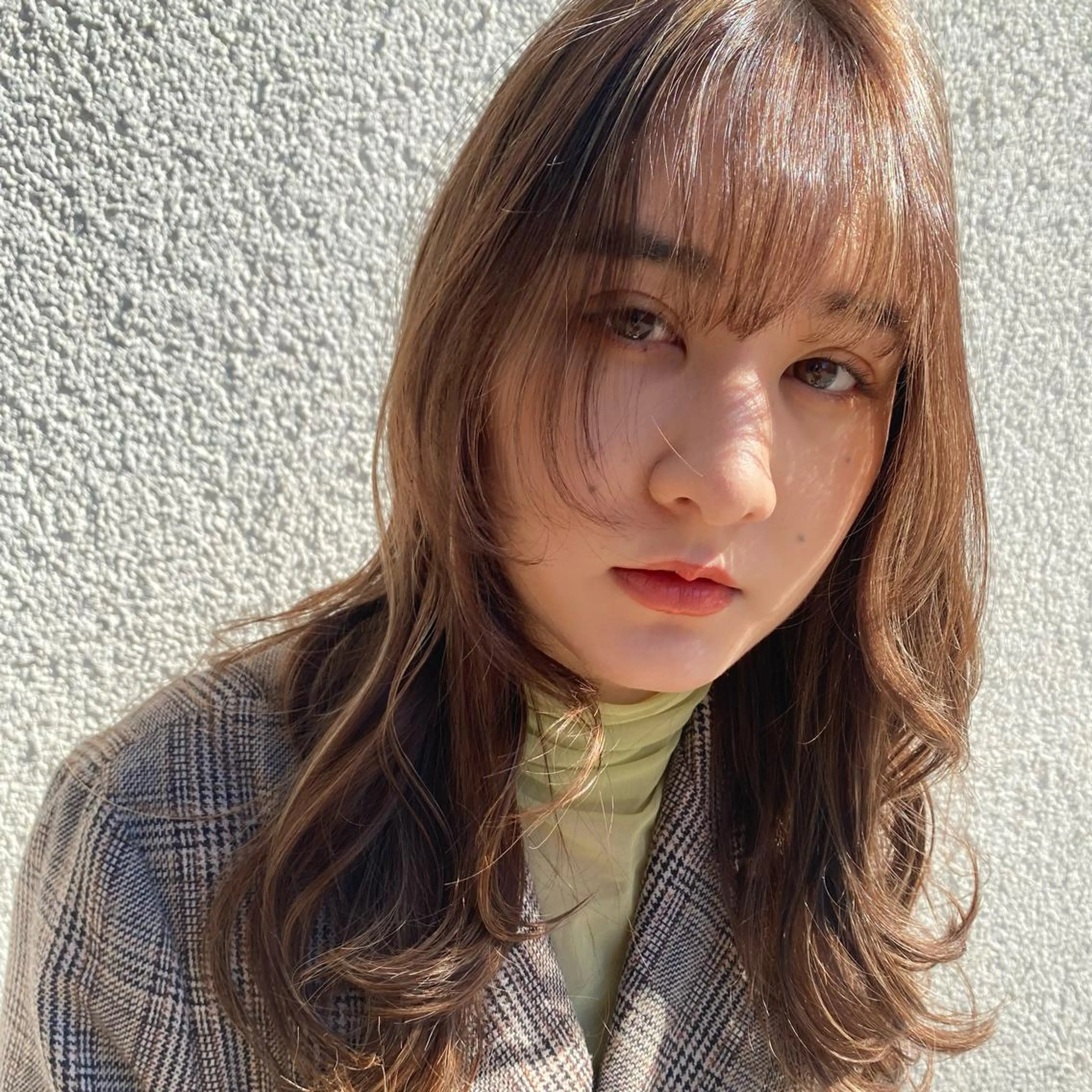 セミロング カラー パーマ ヘアアレンジ カット トリートメント ヘッドスパ ヘアセット 押切 響 のヘアスタイル