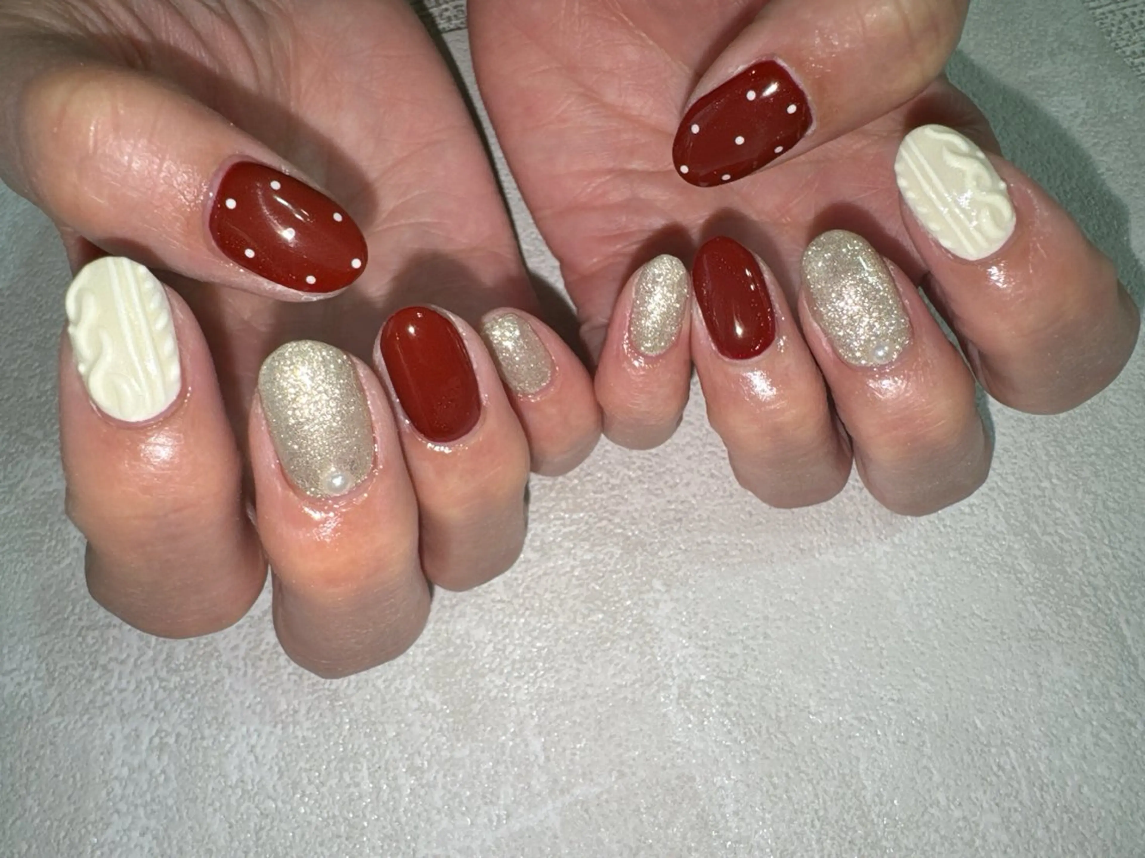 ネイル オーロラネイル フットネイル フレンチネイル ジェルネイル マグネットネイル ハンドネイル kikinail 溝の口のネイルデザイン