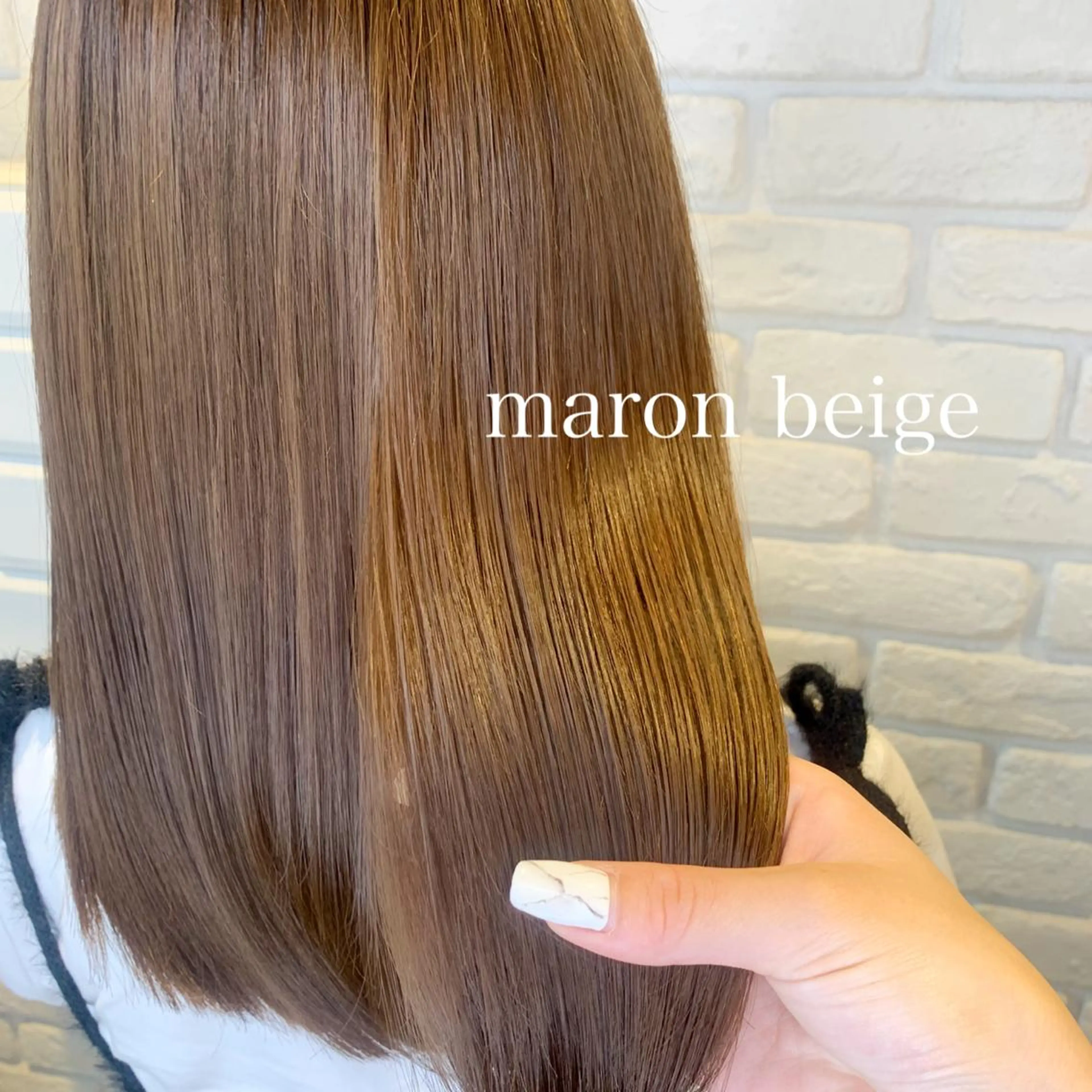 ロング カラー ヘアアレンジ 髪質改善/縮毛矯正 艶カラー/珠聡のヘアスタイル