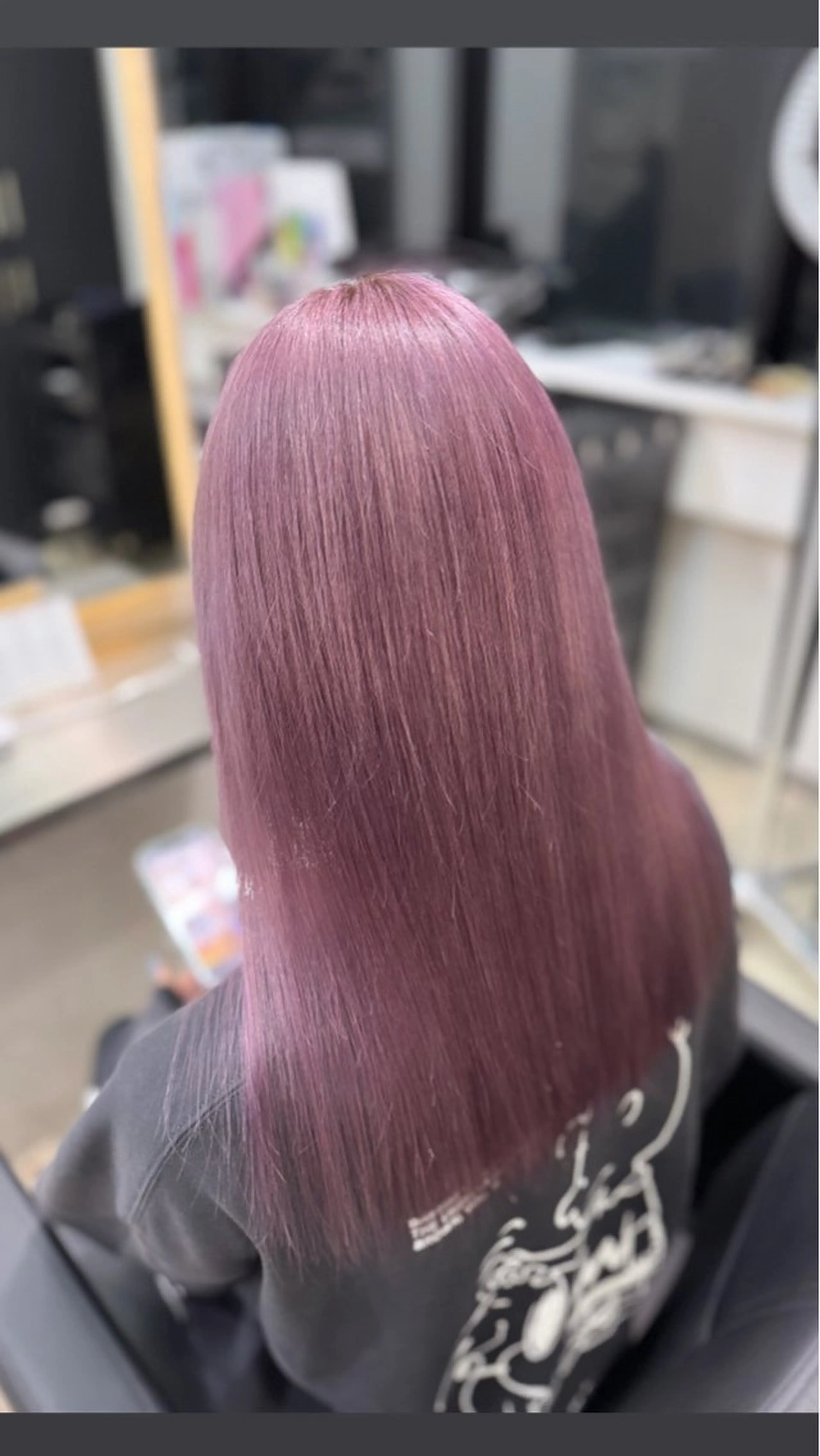 ミディアム カラー ヘアカラー Lapis シオンのヘアスタイル