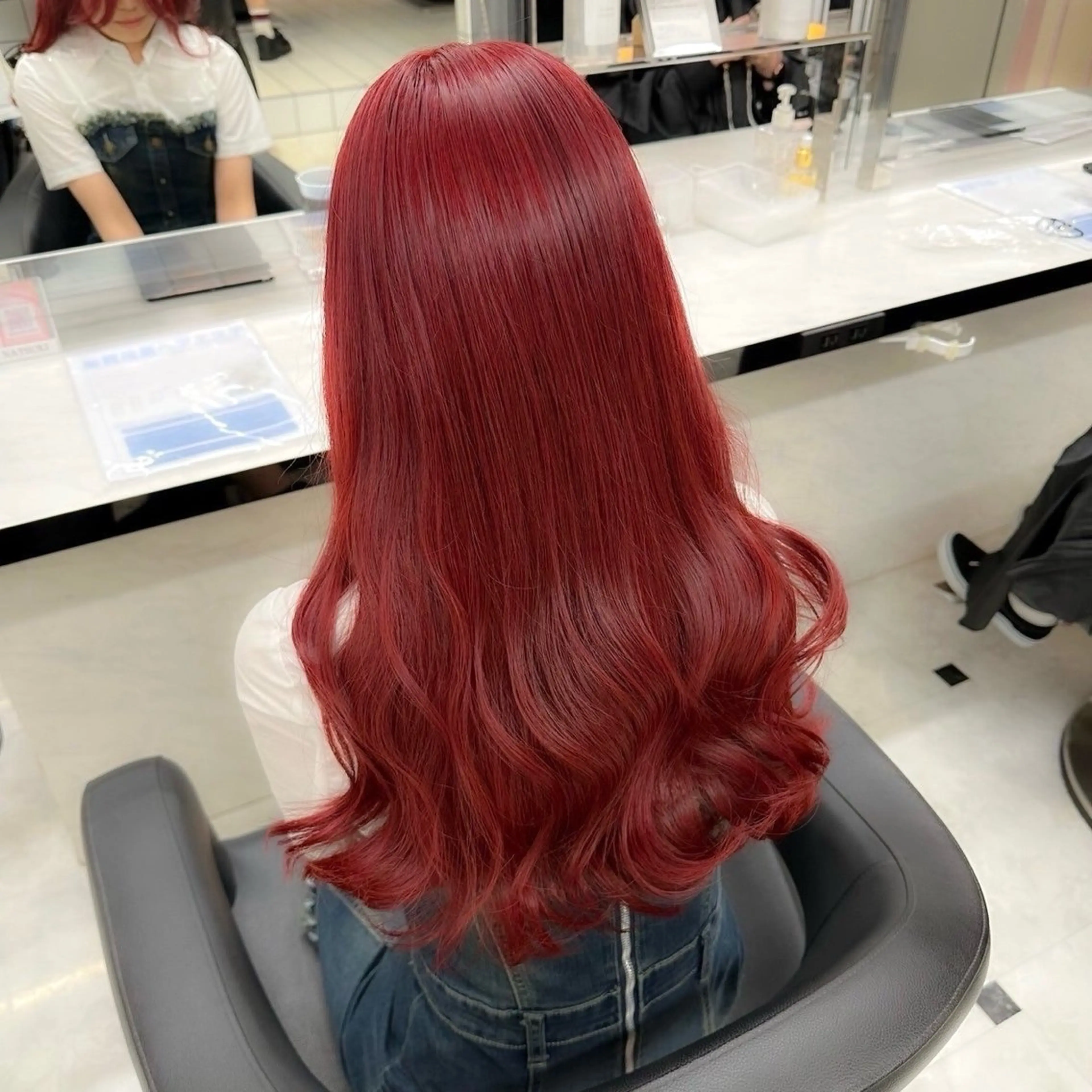 カラー ブリーチ ダブルカラー 髪質改善 girlyトレンド ヘア🎀🩰ハルナのヘアスタイル
