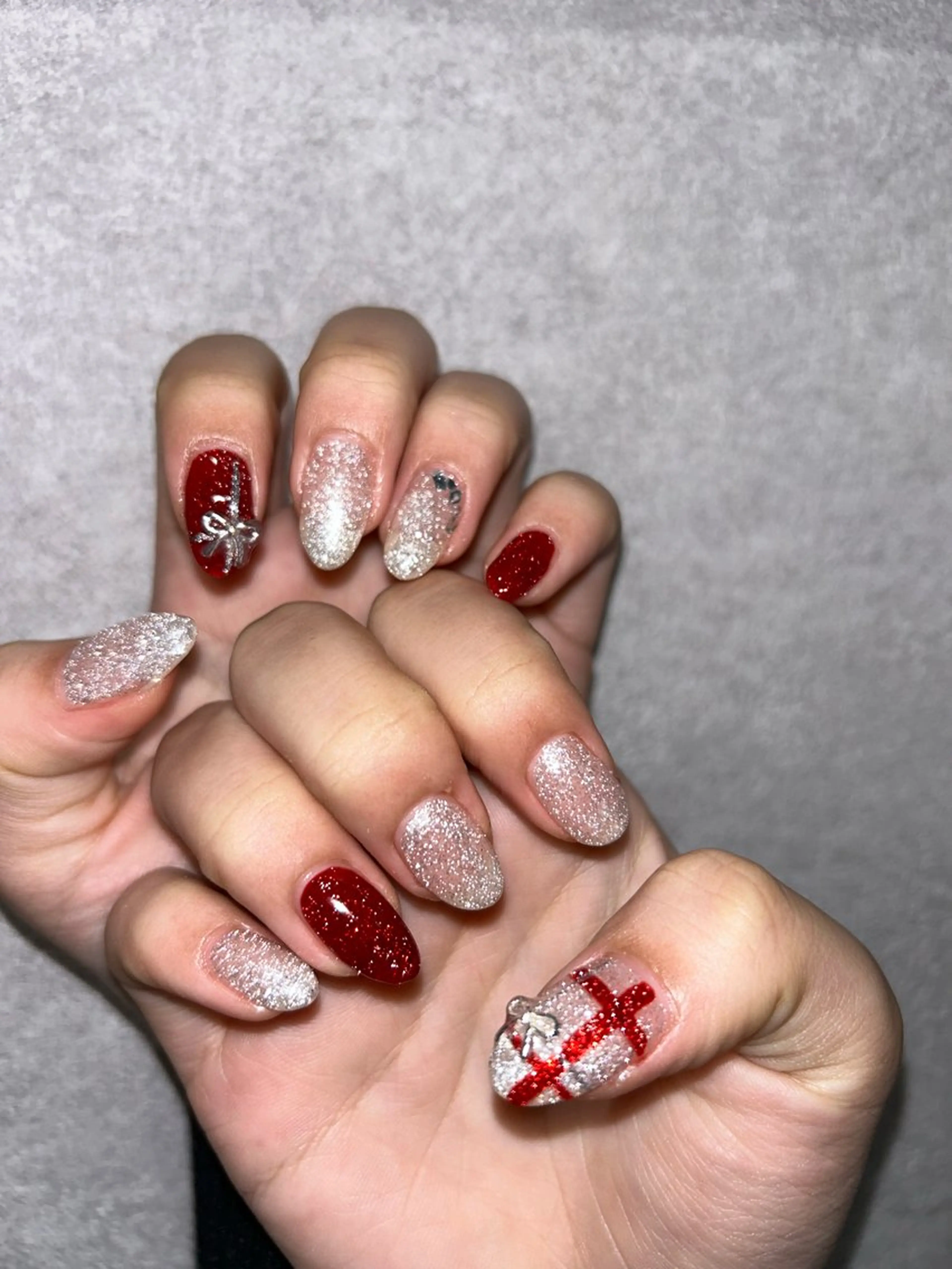 ネイル 冬ネイル クリスマス 大山 なつみのネイルデザイン