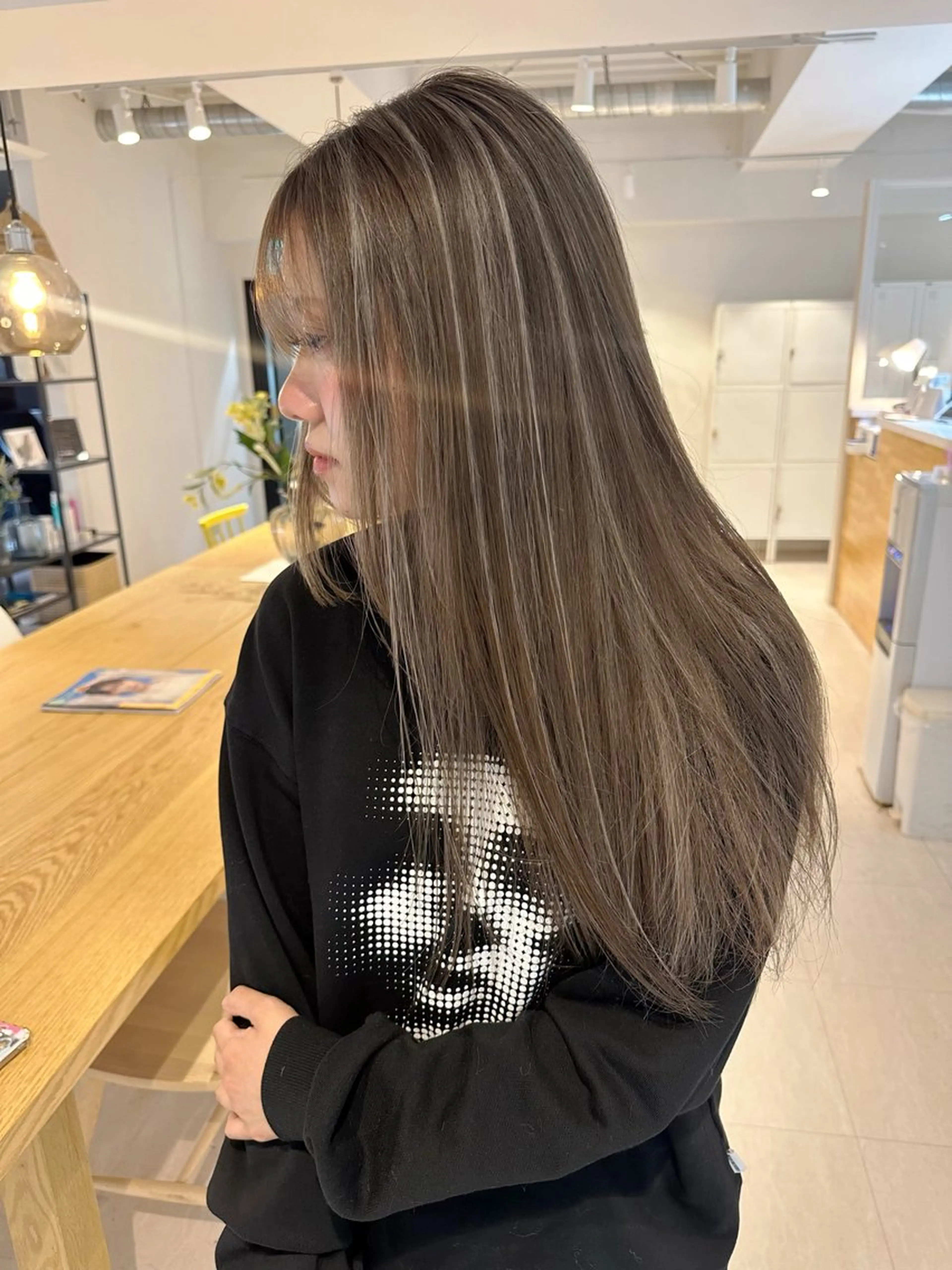 ロング カラー カット ヘアカラー トリートメント schon 仙台のヘアスタイル