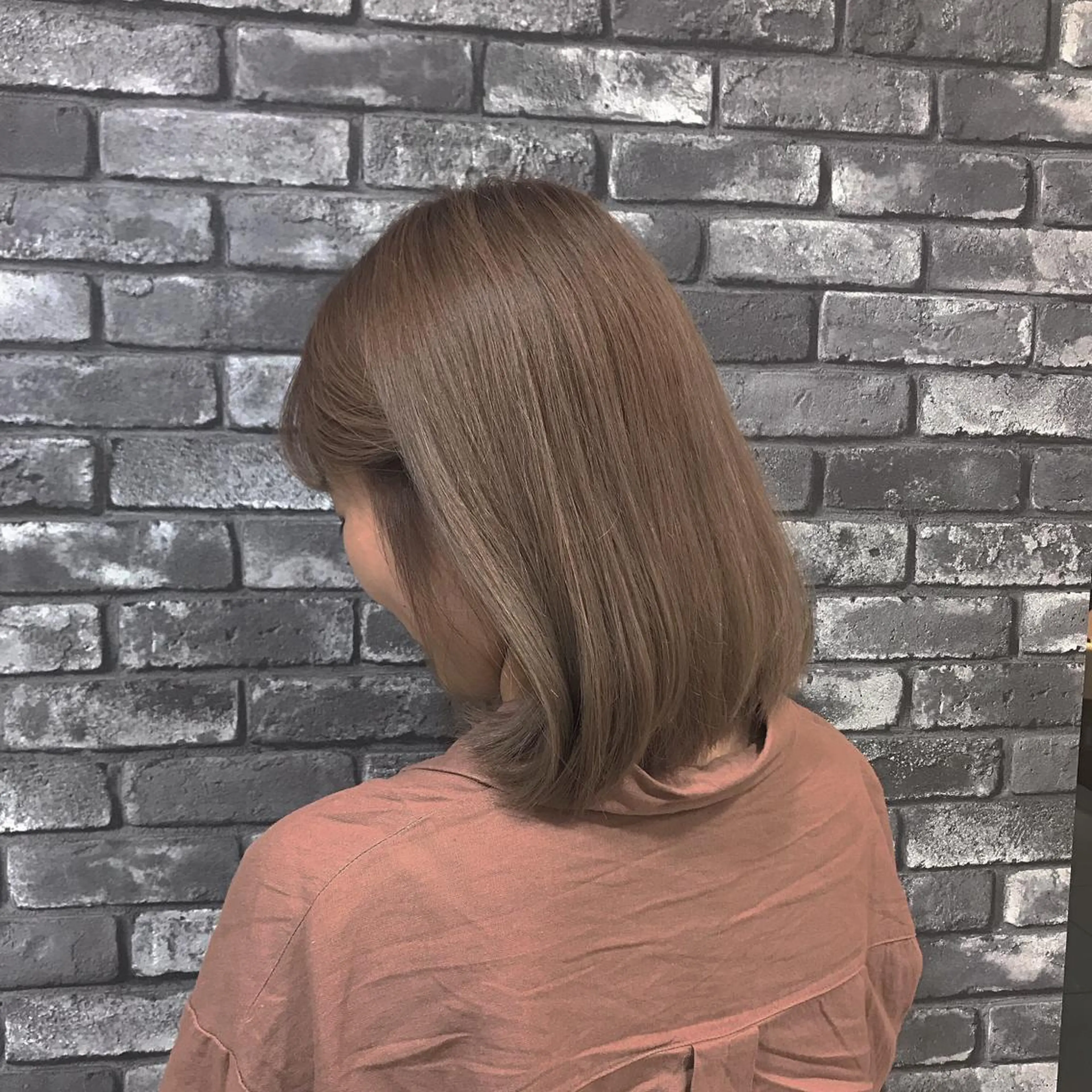 カラー ベージュカラー ブリーチ ピンクカラー ピンクベージュ 透明感カラー/ボブ / MARIE🍇のヘアスタイル