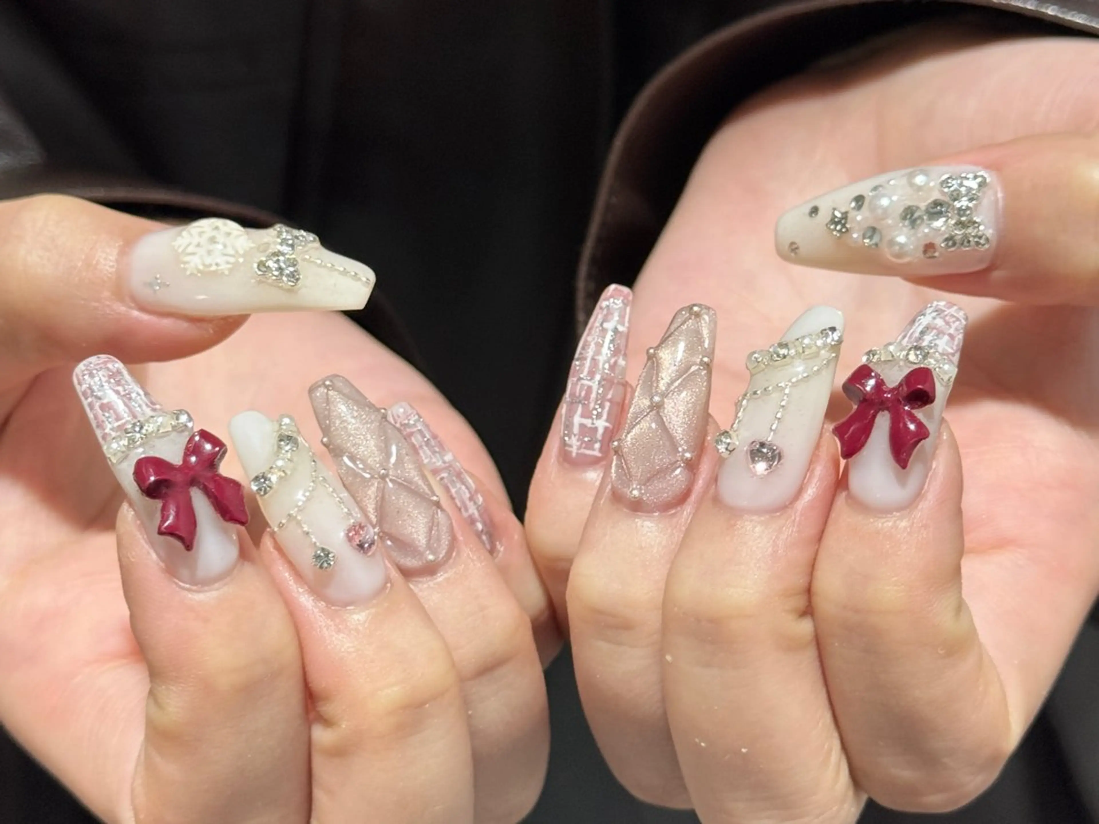 ネイル クリスマス ハンドネイル One HINATAのネイルデザイン