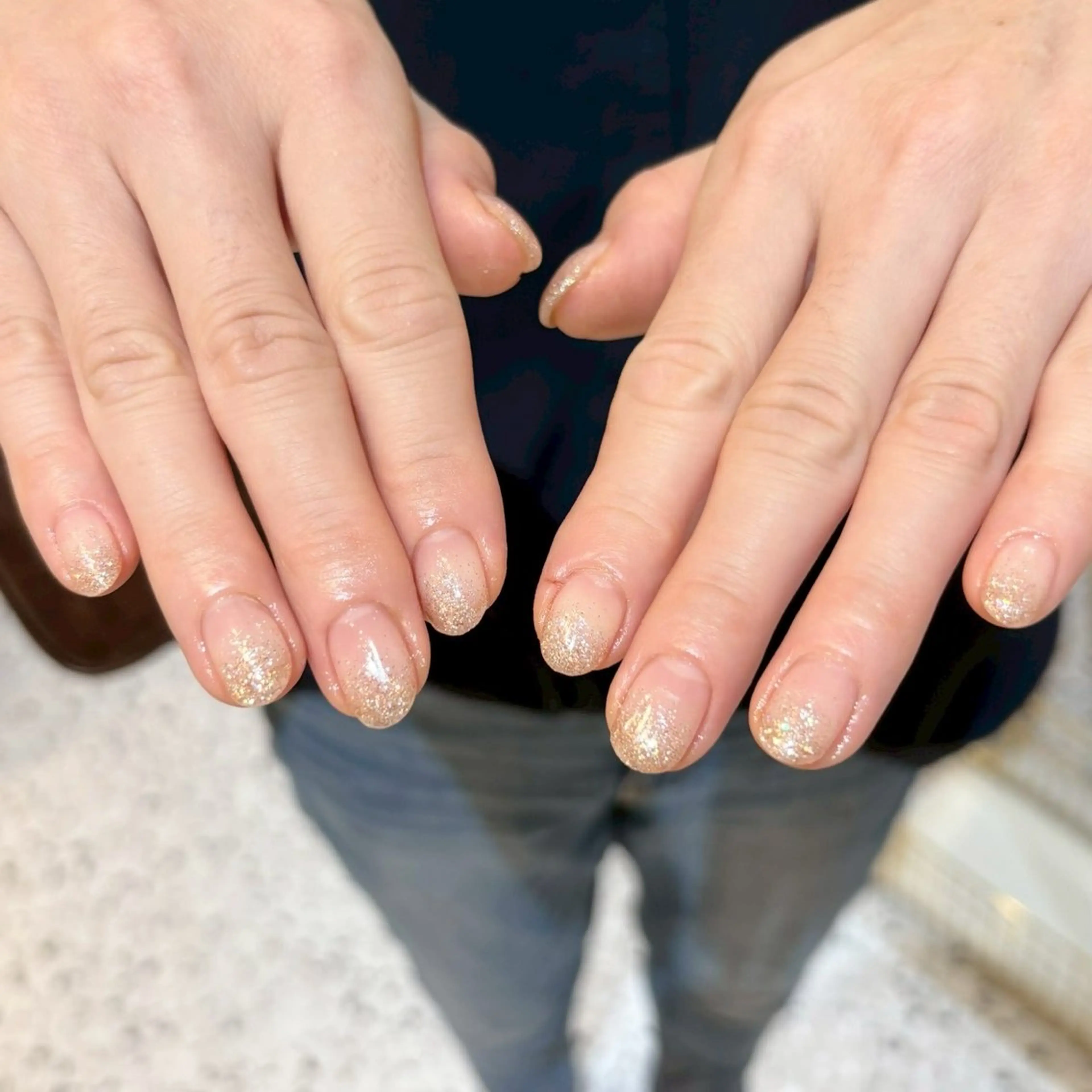 ネイル ラメ(グリッター) ラメグラデーション WHITE EYE鳳店所属・WHITE NAIL 鳳店NARUMIのネイルデザイン