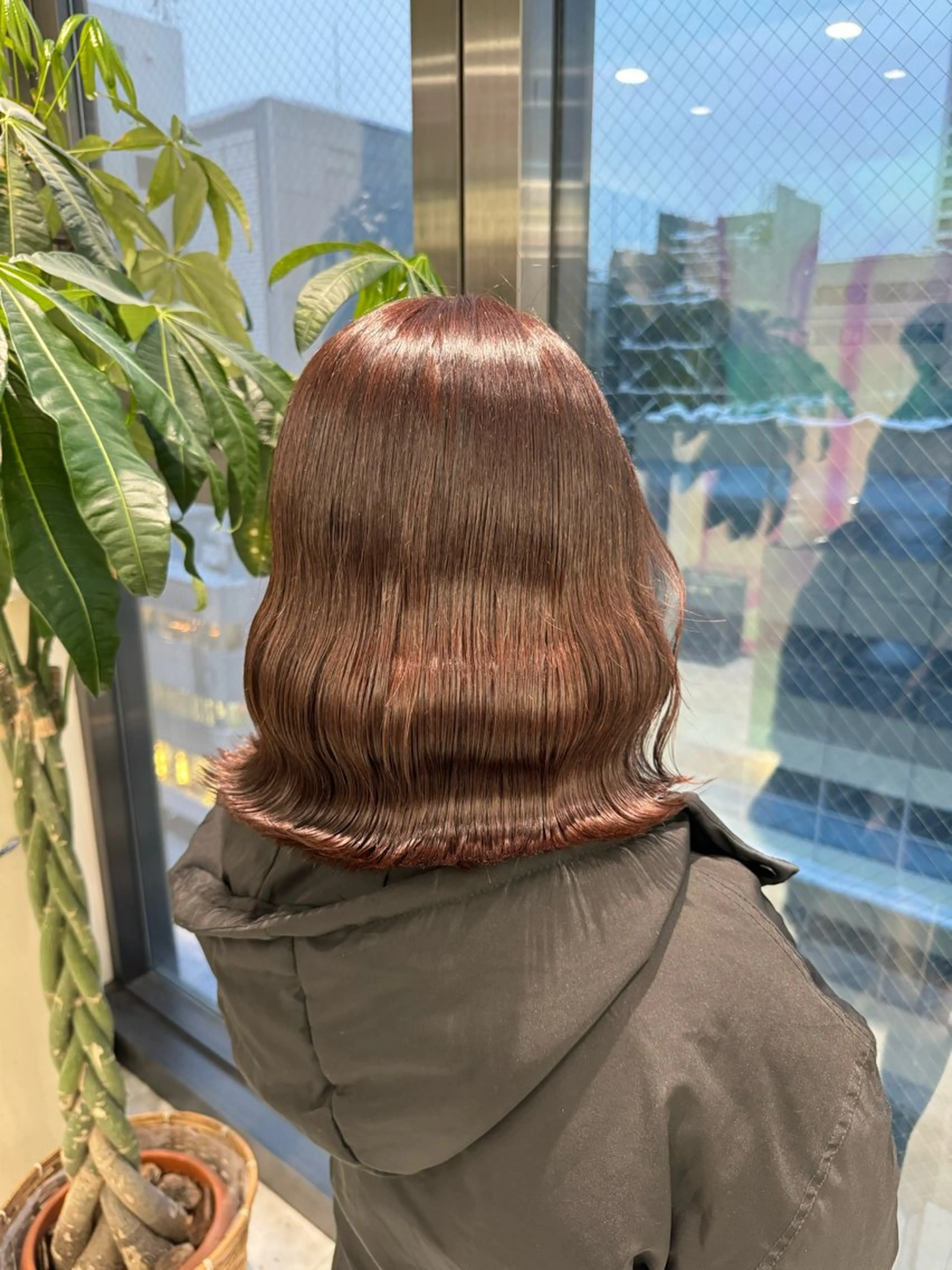 ミディアム カラー ブラウンカラー レッドカラー レッドブラウン ♡ブリーチカラー♡ Mirioのヘアスタイル
