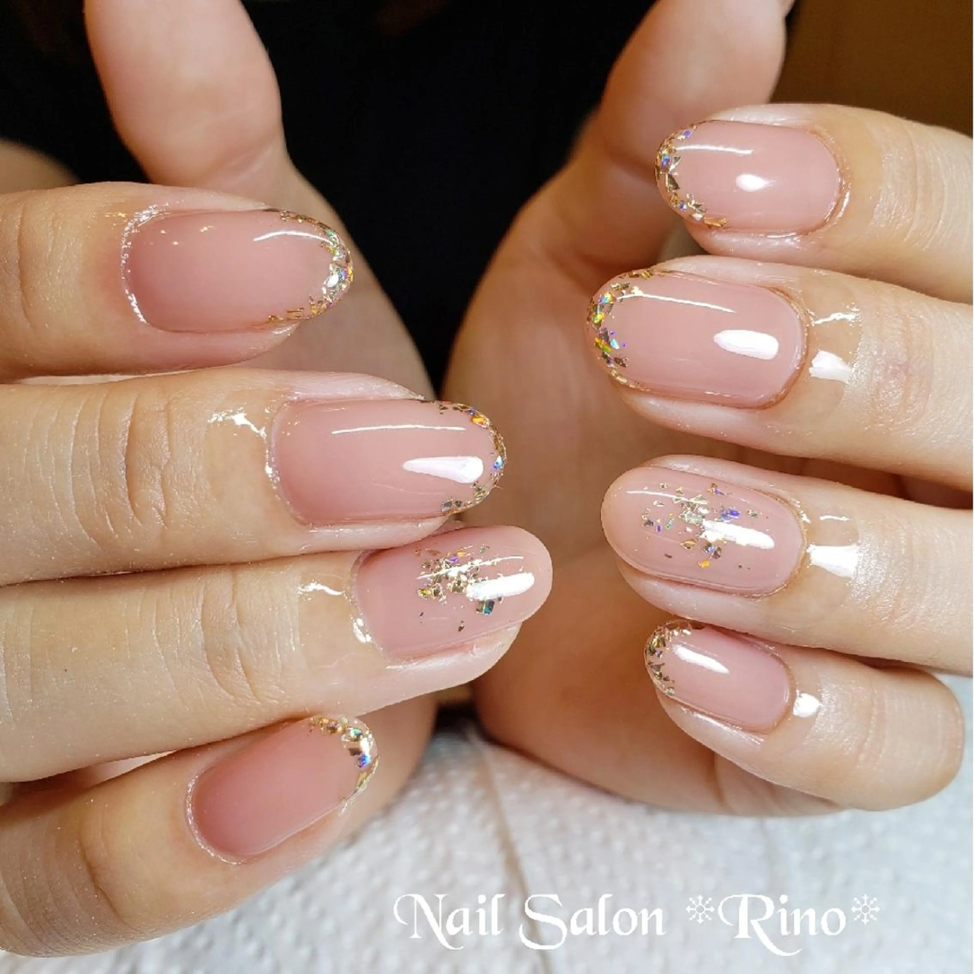 定額★先端ラメオフィスネイルの写真