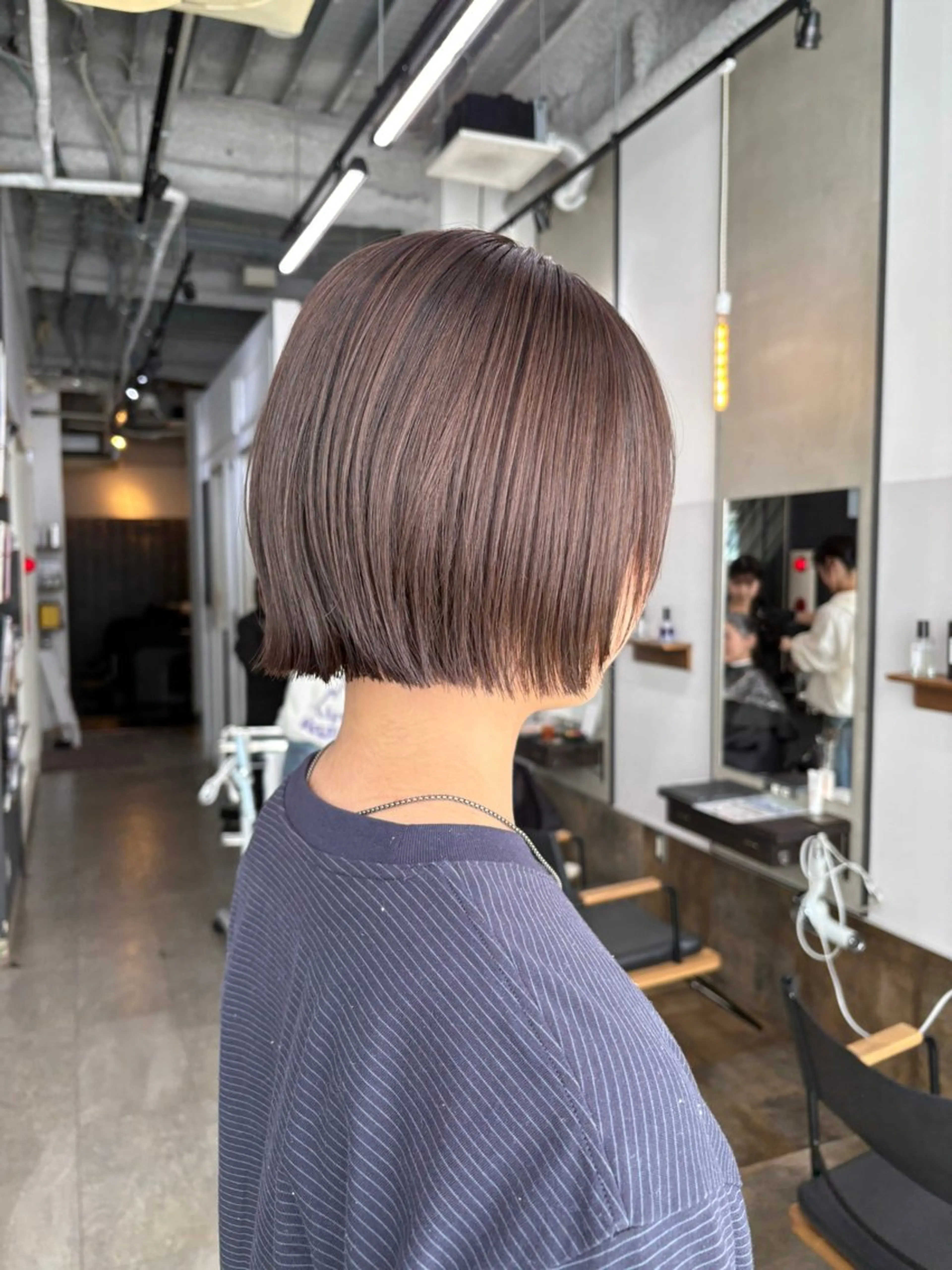 ミディアム カラー nao/福岡美容室 パーマ/ボブパーマのヘアスタイル