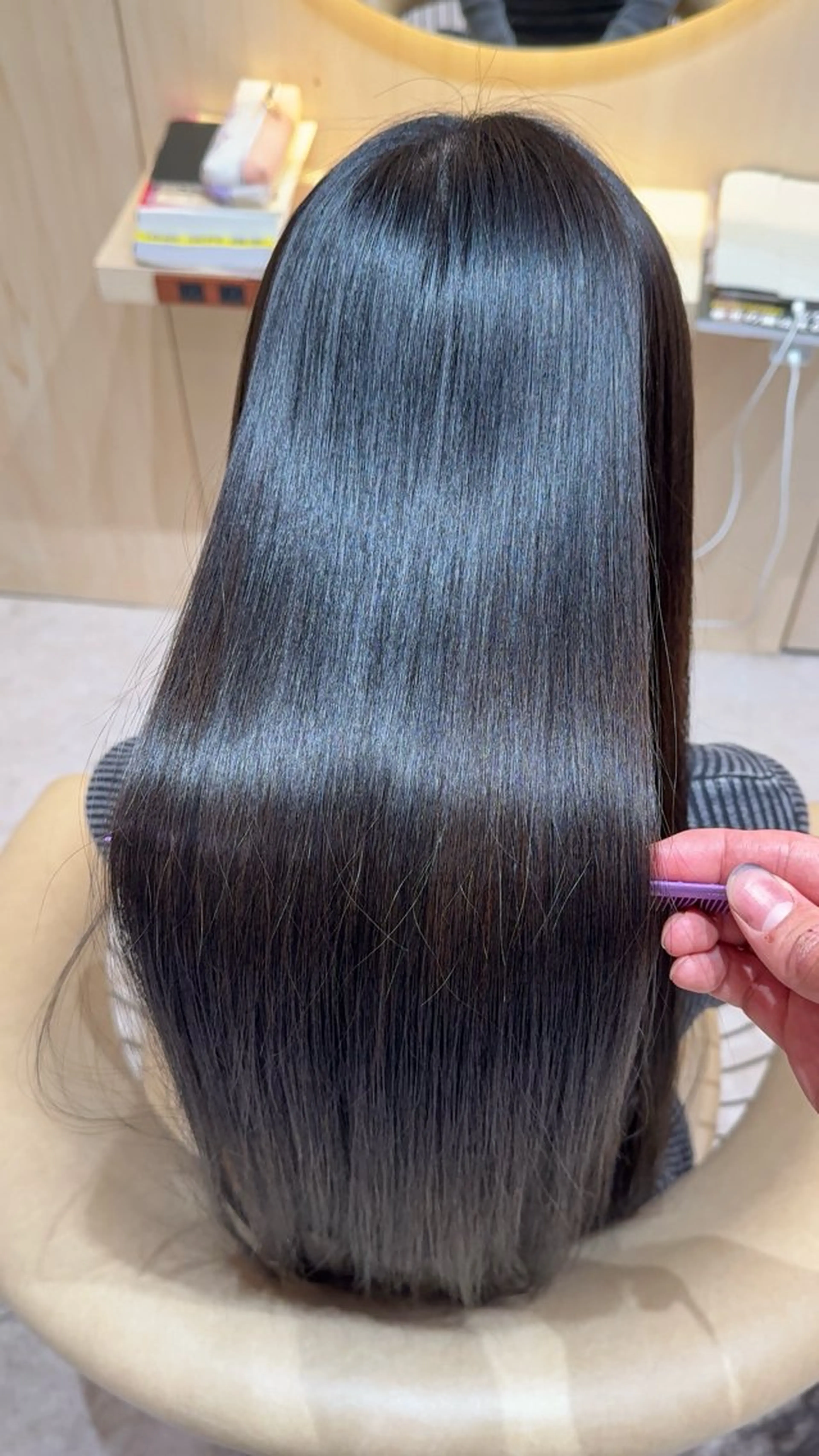 ロング カラー カット ヘアカラー 縮毛矯正 レイヤー✨縮毛矯正 川村利幸のヘアスタイル
