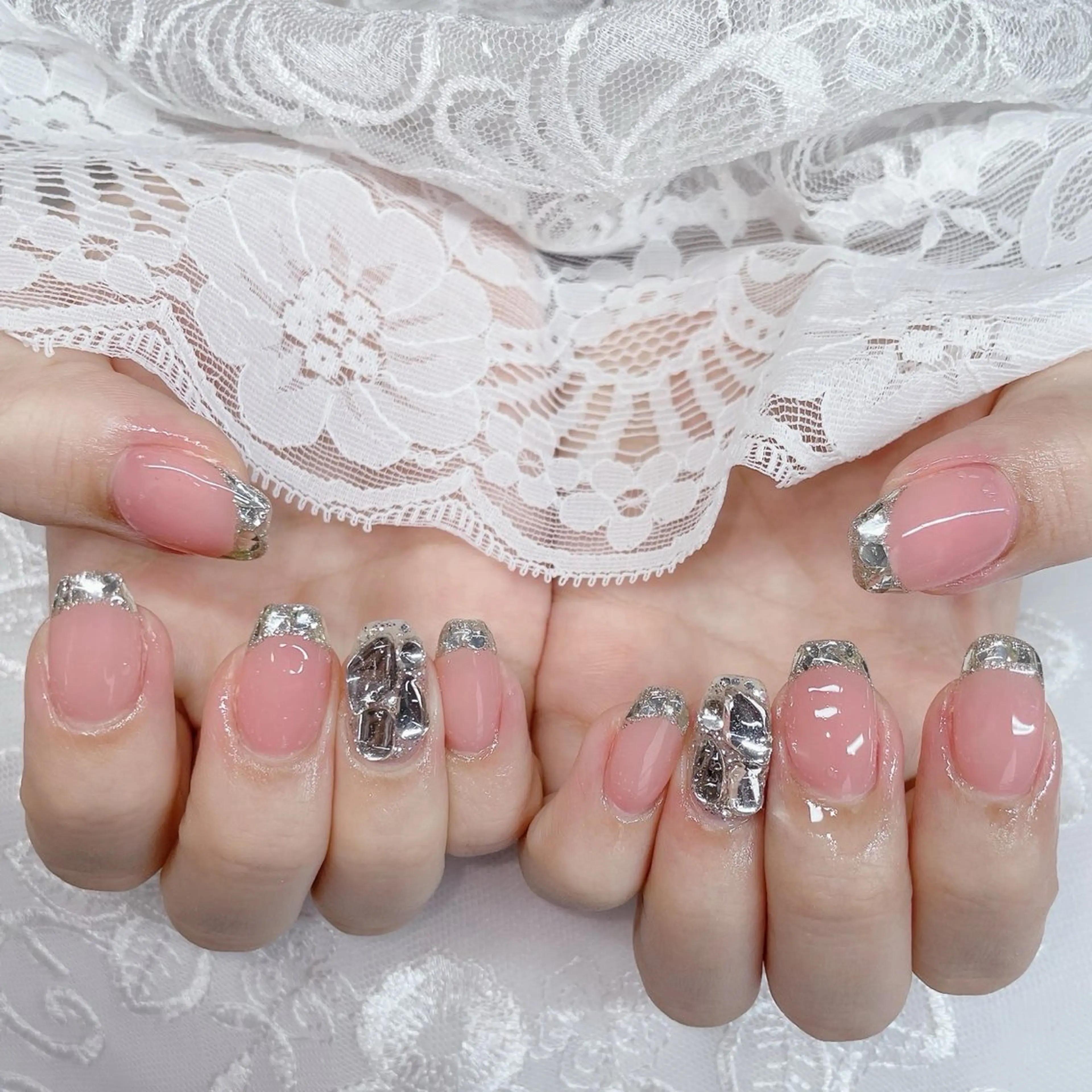 セミロング ハンドネイル ハンドケア 💜MIYA nail川崎店のネイルデザイン