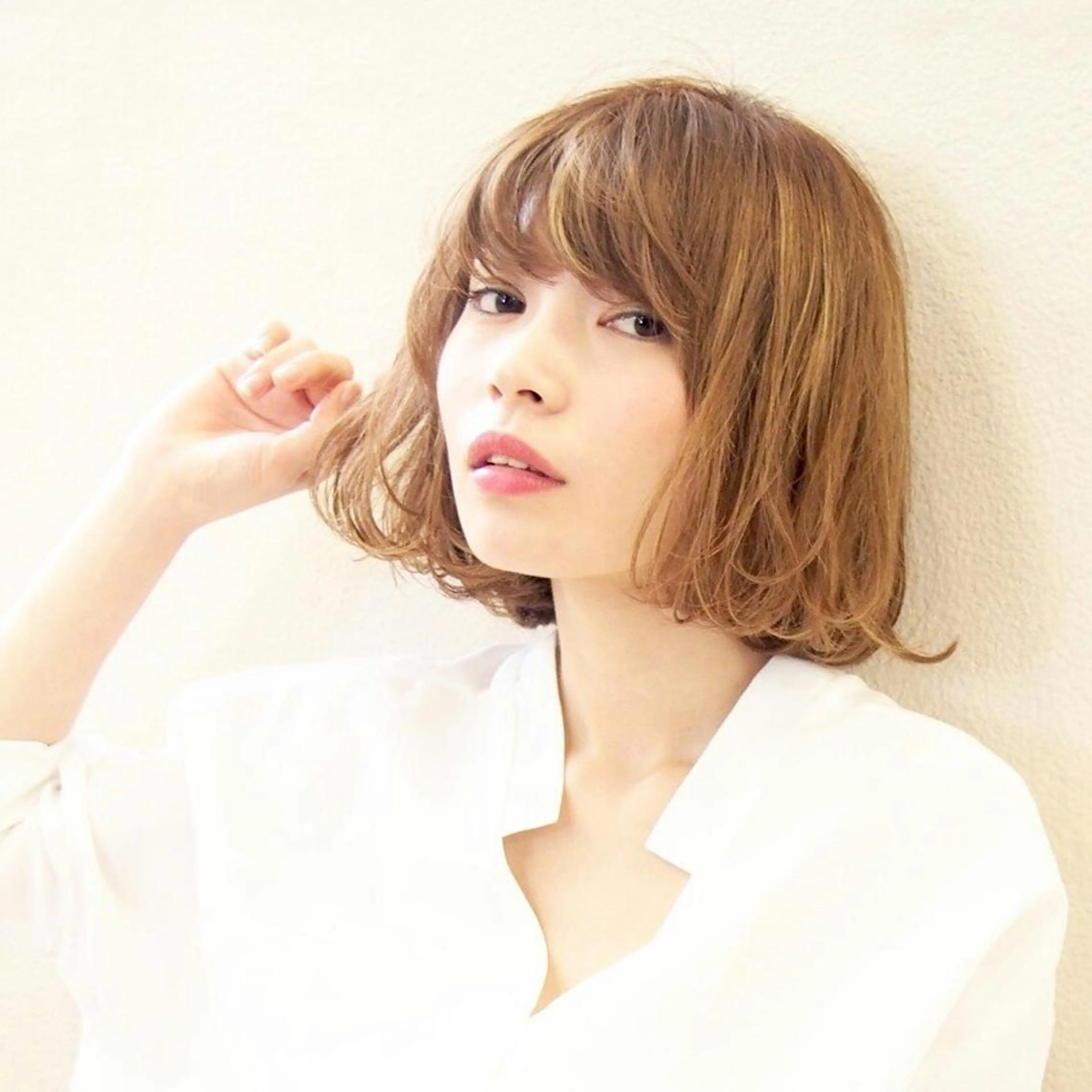 ミディアム ボブ 鎌倉 彩のヘアスタイル