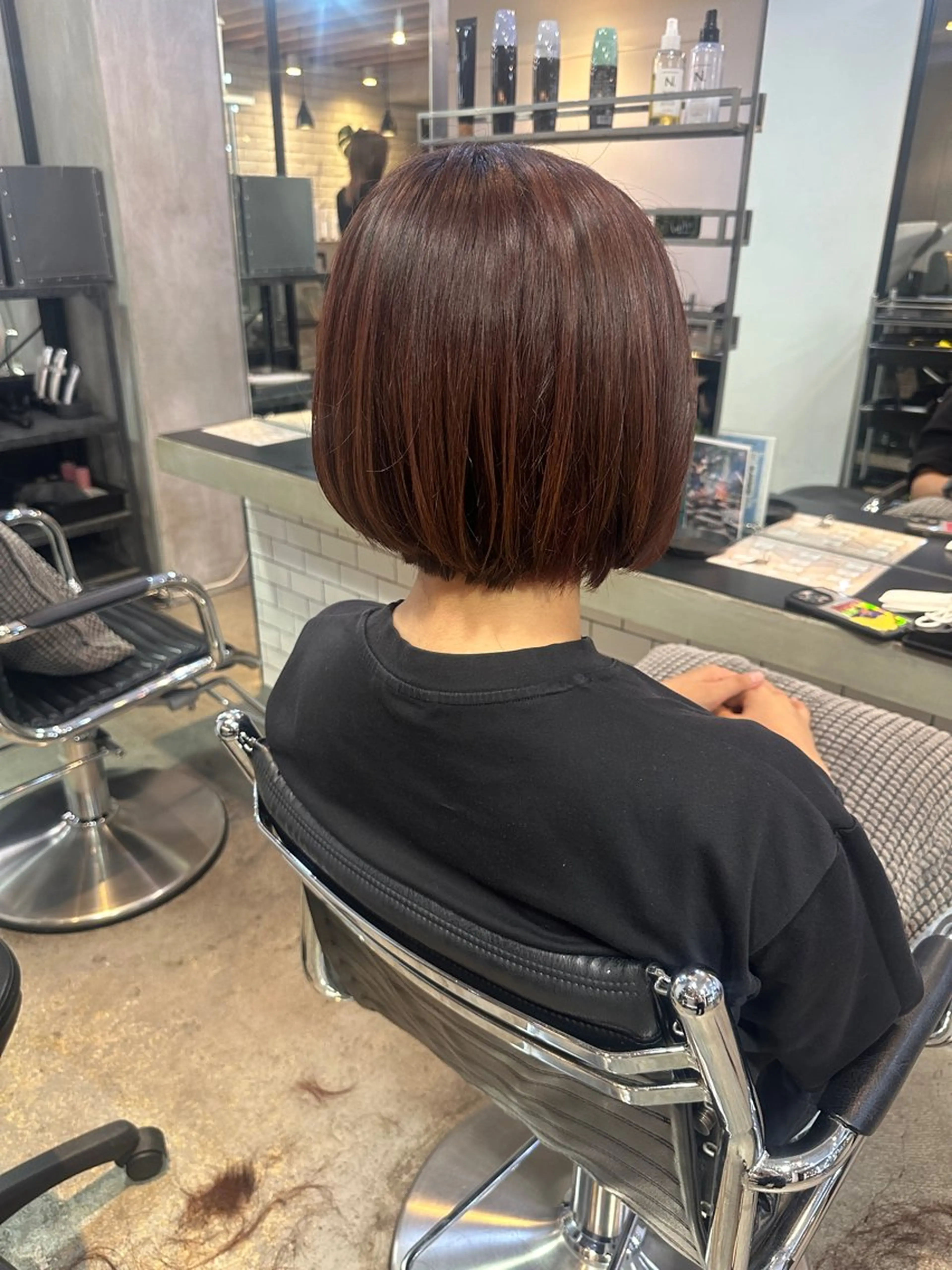 ショート カラー ヘアアレンジ ショートボブ ボブ ショートヘア カット トリートメント stylist/蛯谷 珠里のヘアスタイル