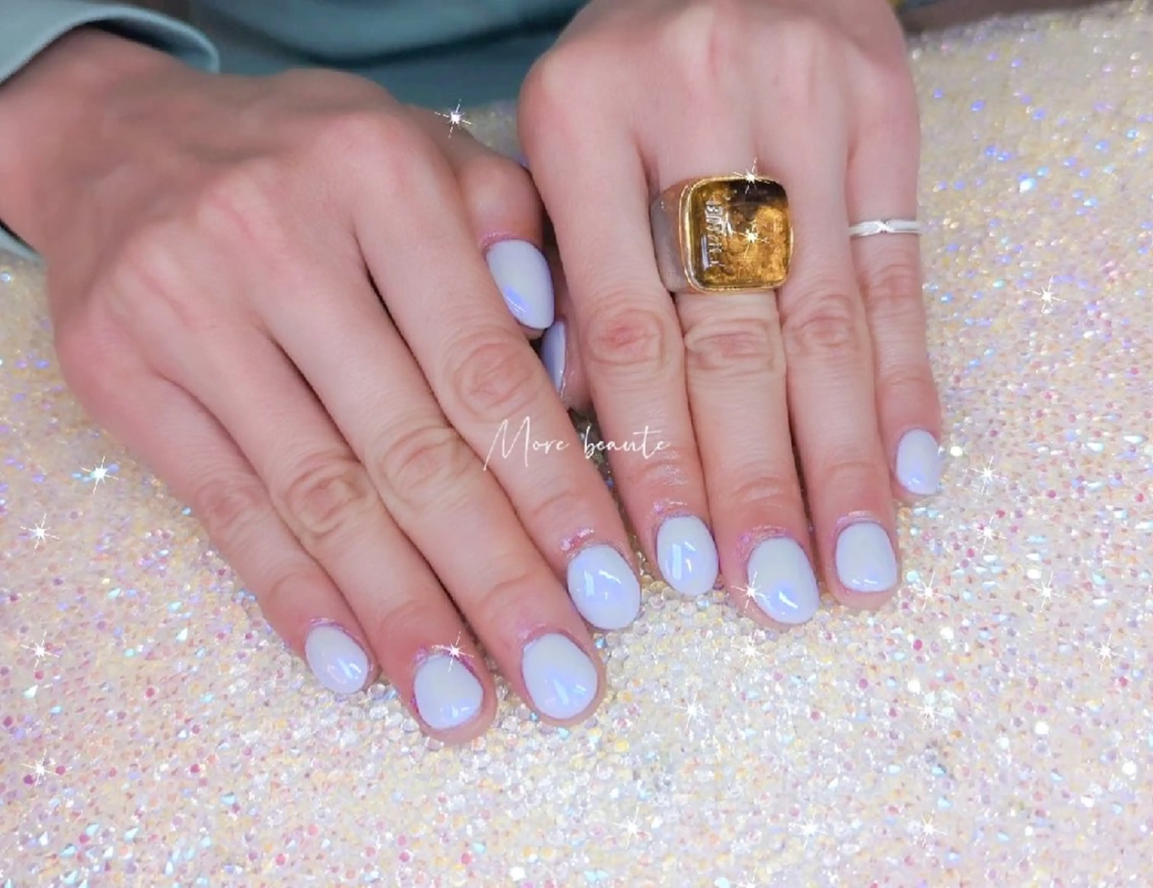 ネイル 長さ出し ジェルネイル ハート 韓国ネイル マグネットネイル ハンドネイル I LOVE ME NAIL.｡.:*♡のネイルデザイン