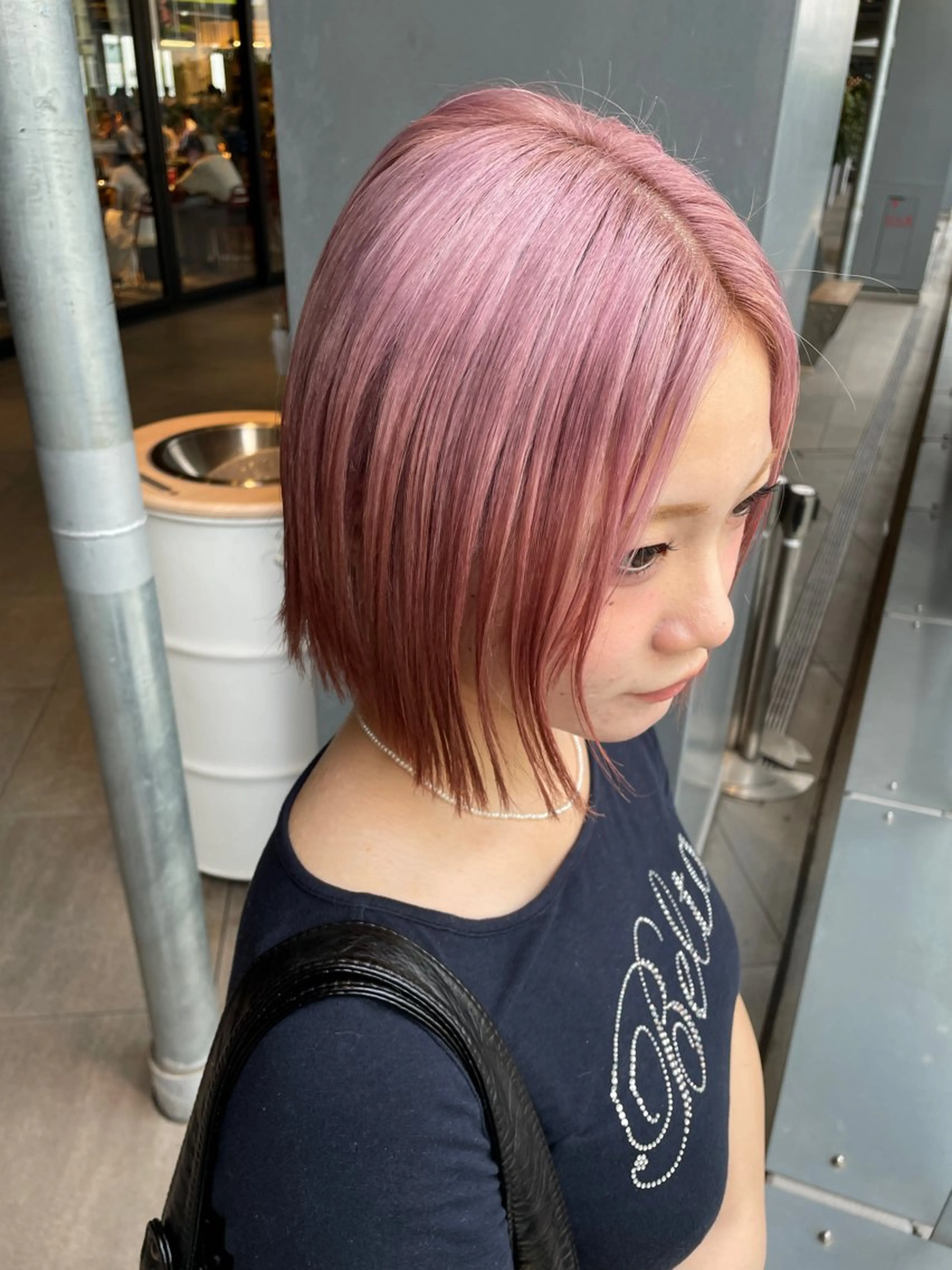 カラー ピンクカラー ルカ/ レイヤーカット🍓のヘアスタイル