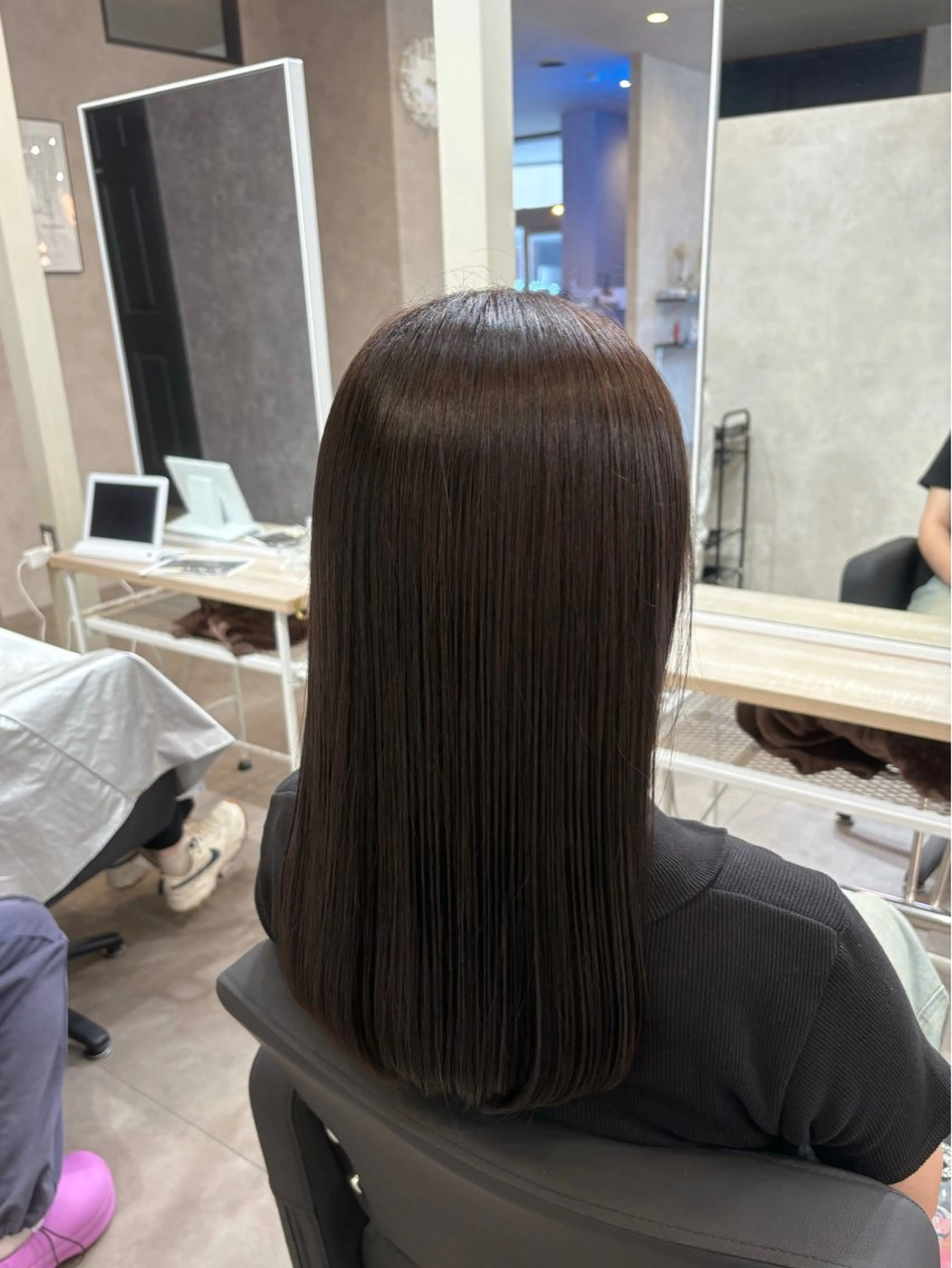 ロング カラー カット ヘアカラー 影田 愛希のヘアスタイル