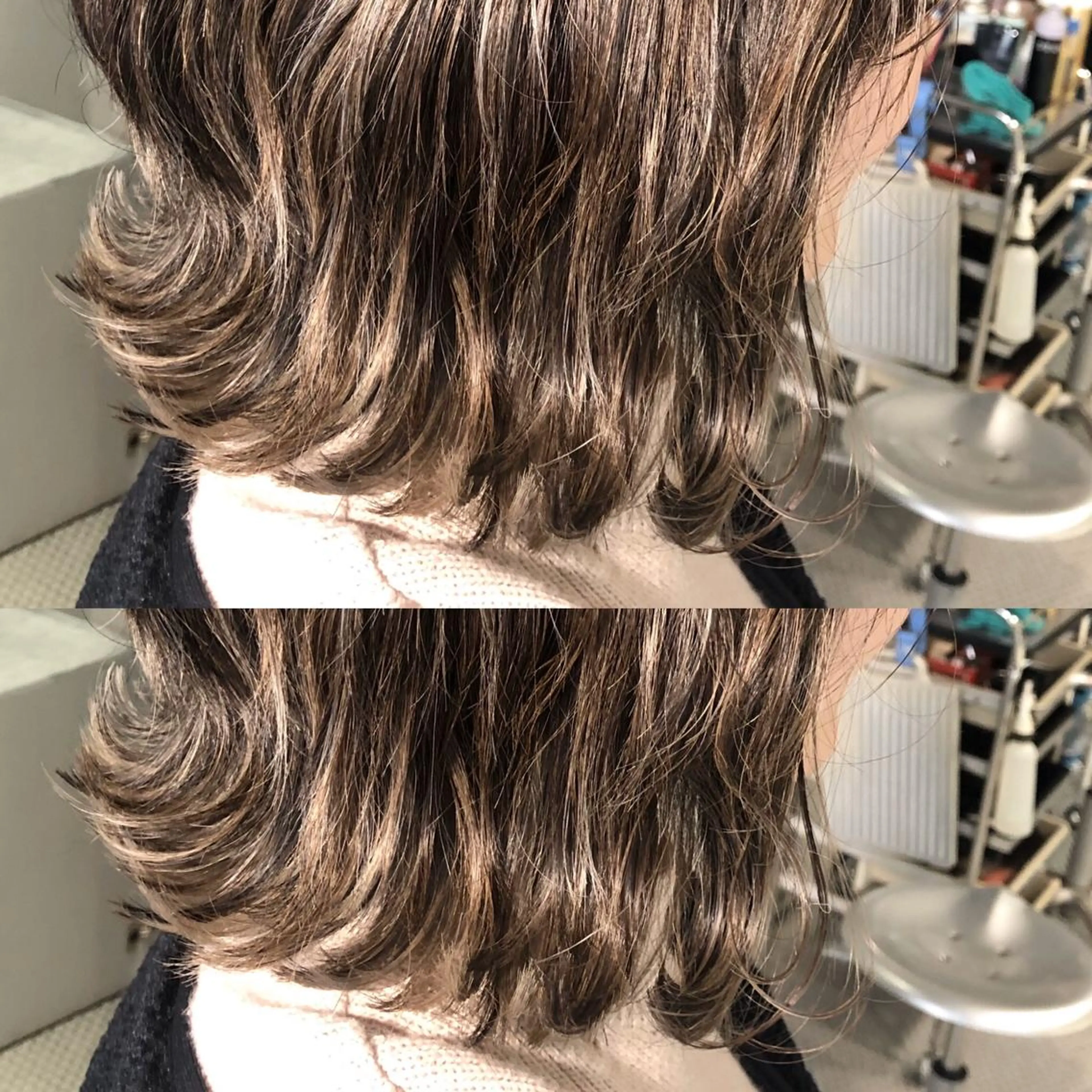 ショート カラー バレイヤージュ グレージュ ハイライトカラー 外国人風カラー ハイライト kyoto hairsalon To-Be トゥービー所属・中江 麻友のヘアスタイル