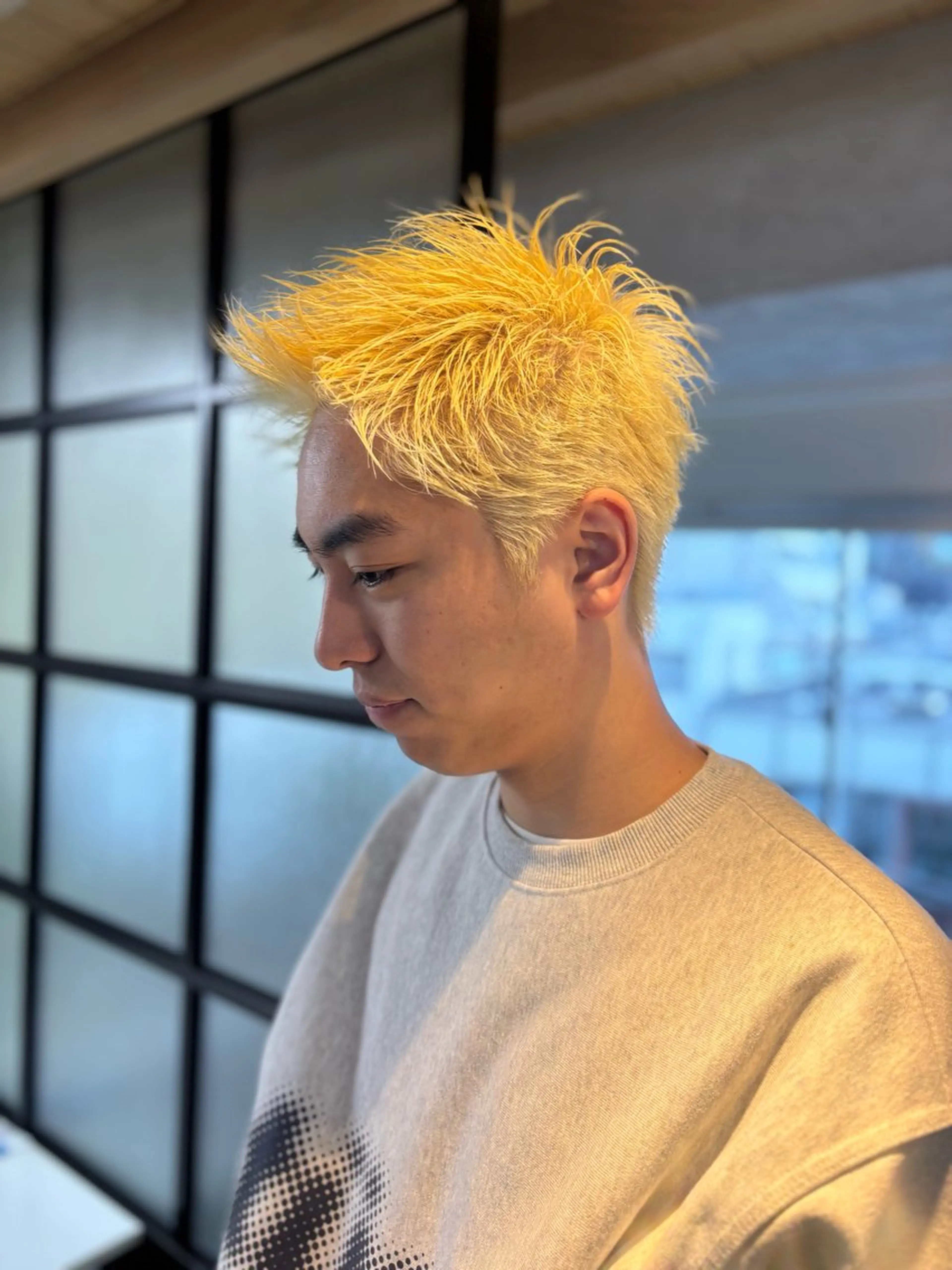 ショート カラー メンズ 飯田 晟恭のヘアスタイル