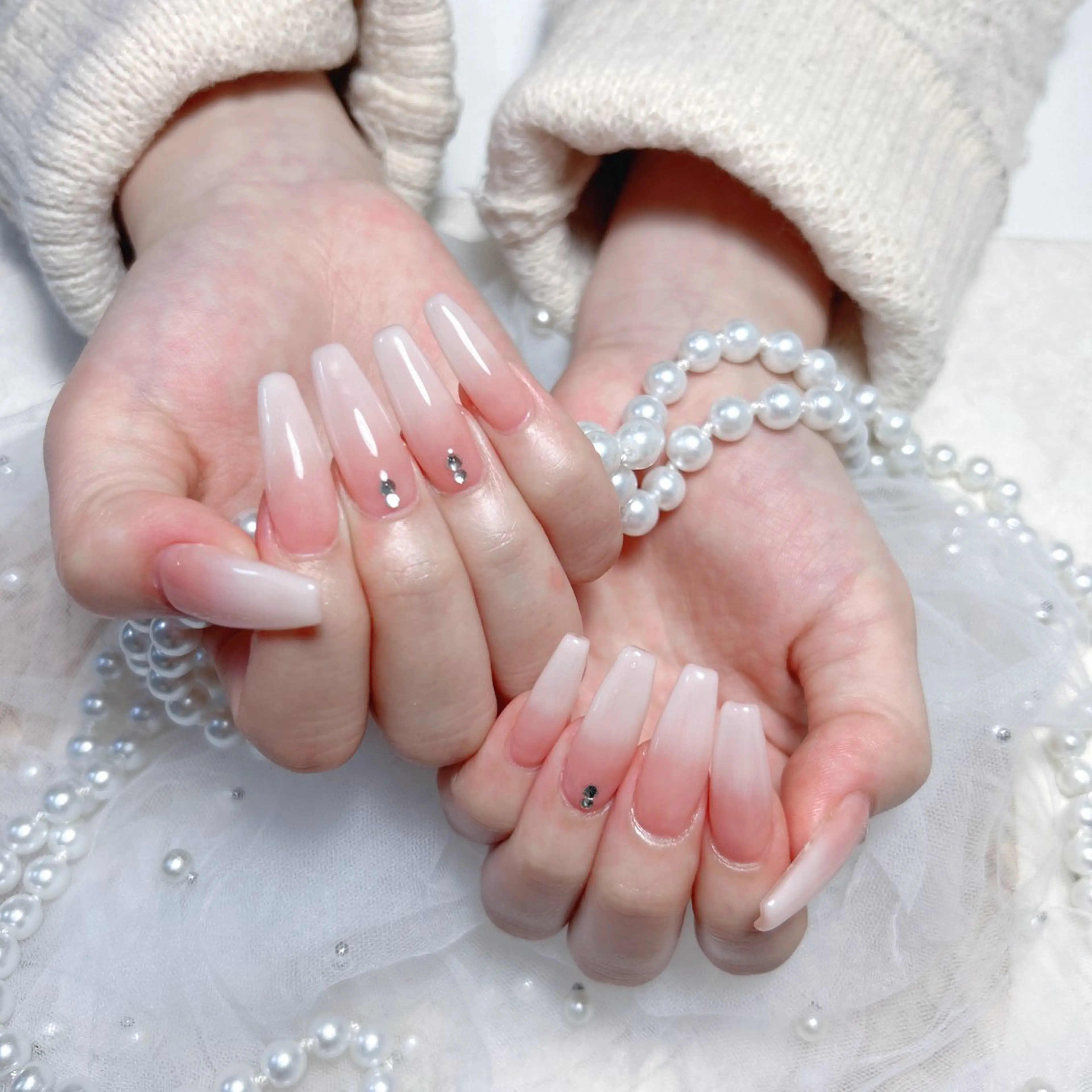 ネイル ハンドネイル M🌷nail 長さだし専門店のネイルデザイン