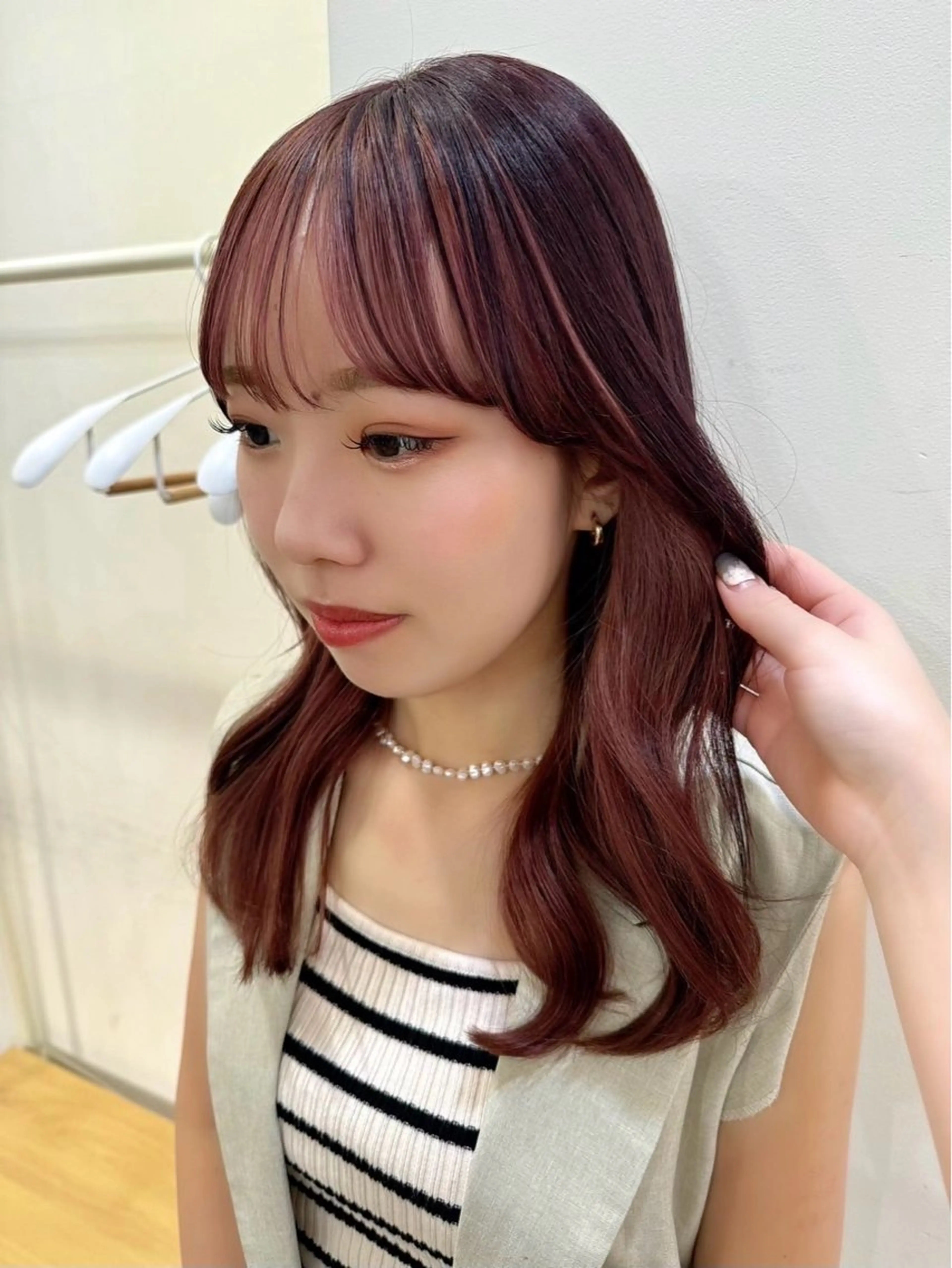 セミロング カラー 🪐美髪✖️艶カラー 加野彩果🪐のヘアスタイル