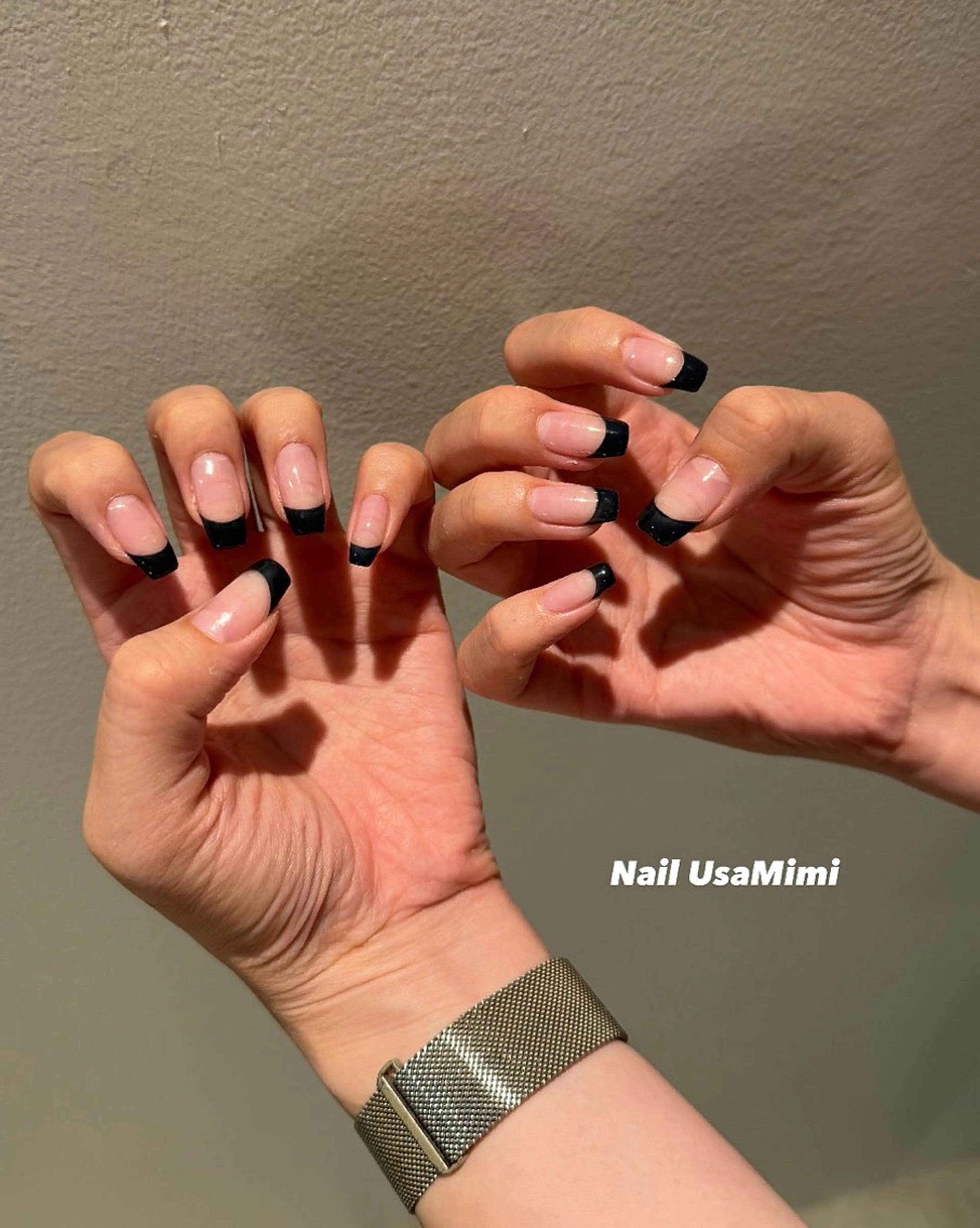 ネイル フレンチネイル ハンドネイル 本町ネイルNail UsaMimiのネイルデザイン