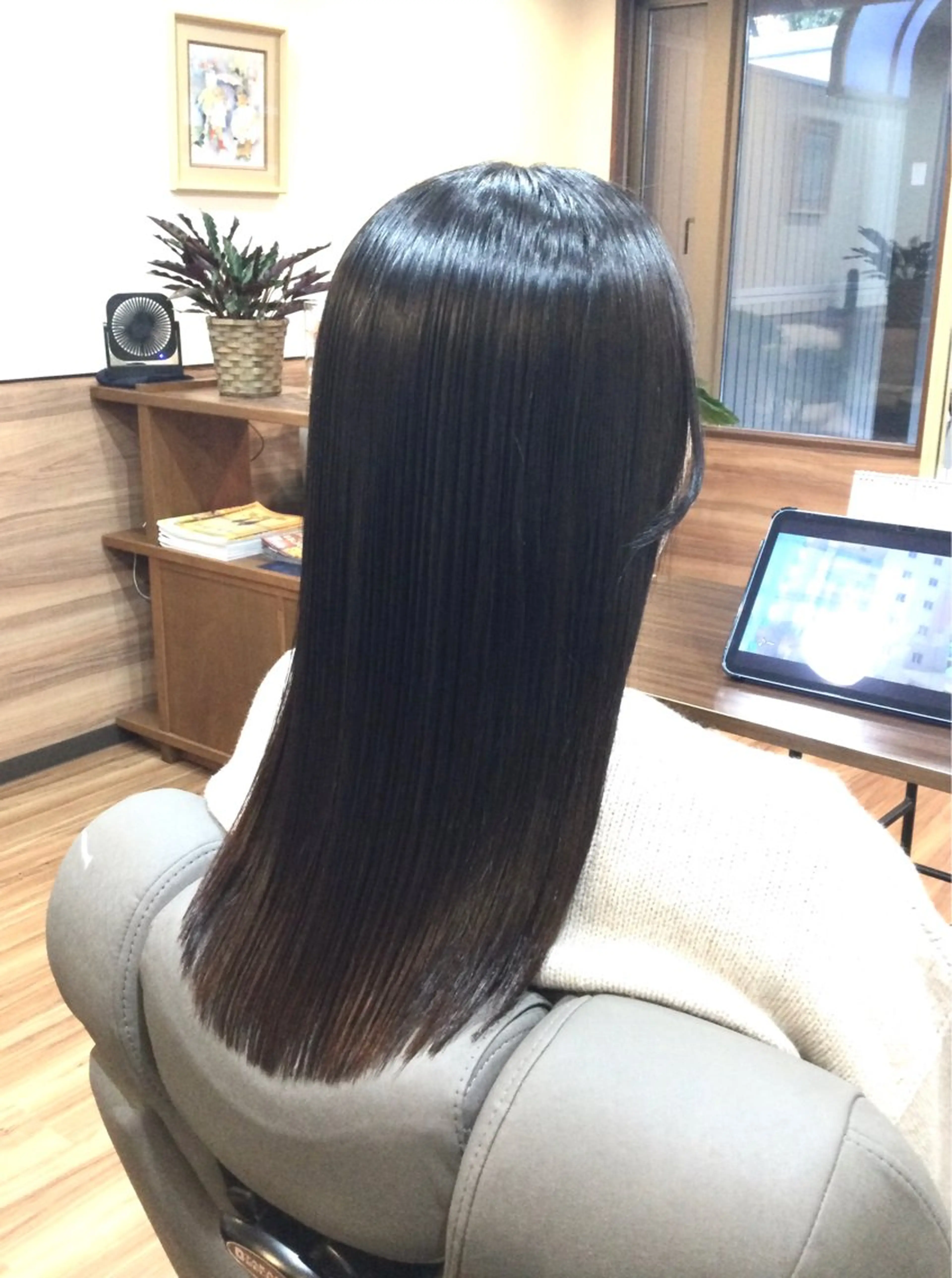 ロング パーマ ストレートパーマ 縮毛矯正 トリートメント Annon プライベートサロンのヘアスタイル