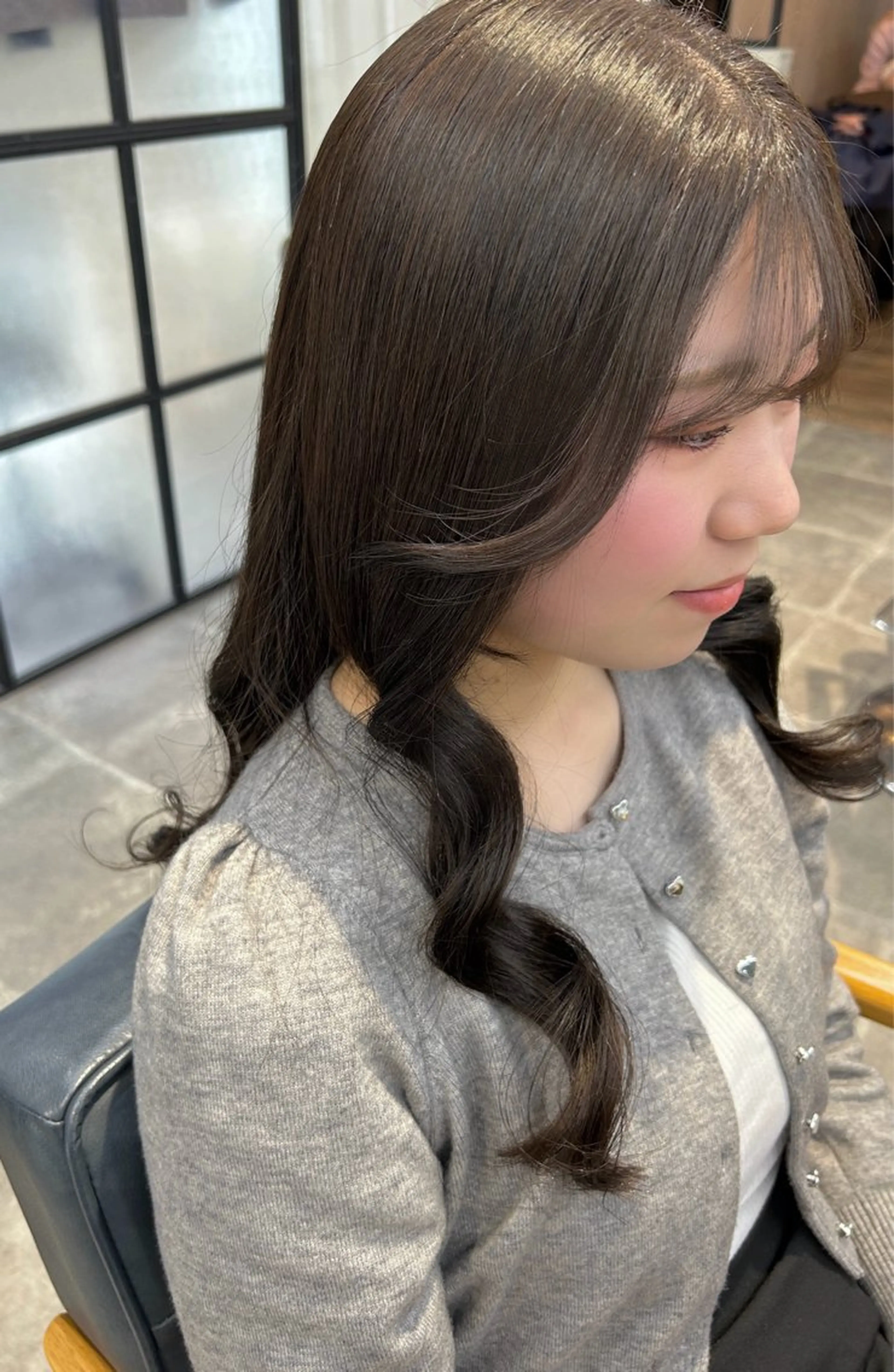ロング カラー カット ヘアカラー トリートメント newi梅田🫧韓国 ヘア🫧sakiのヘアスタイル