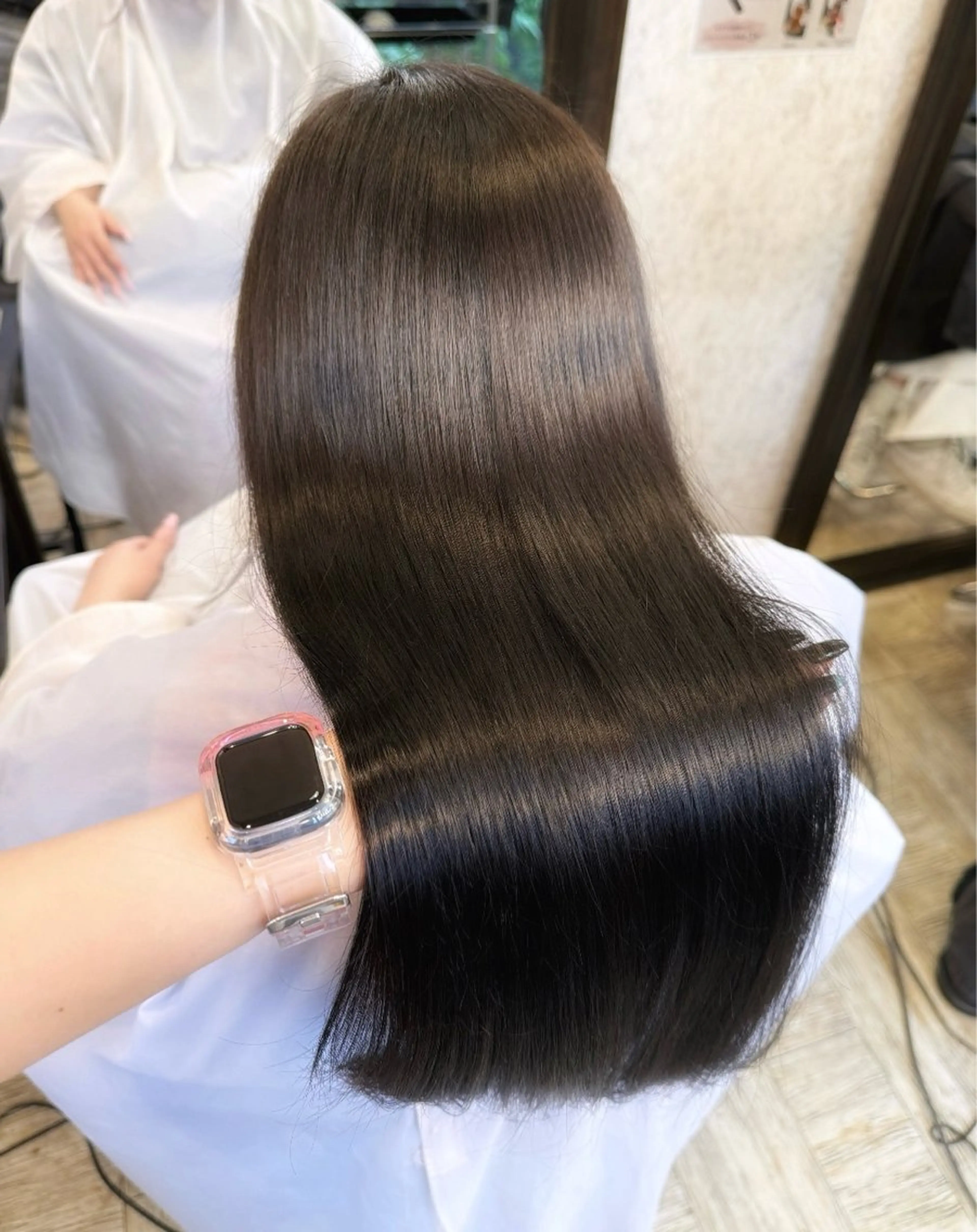 ロング カット ヘアカラー トリートメント 💞Yuu/艶髪/ 韓国ヘア🇰🇷♡のヘアスタイル