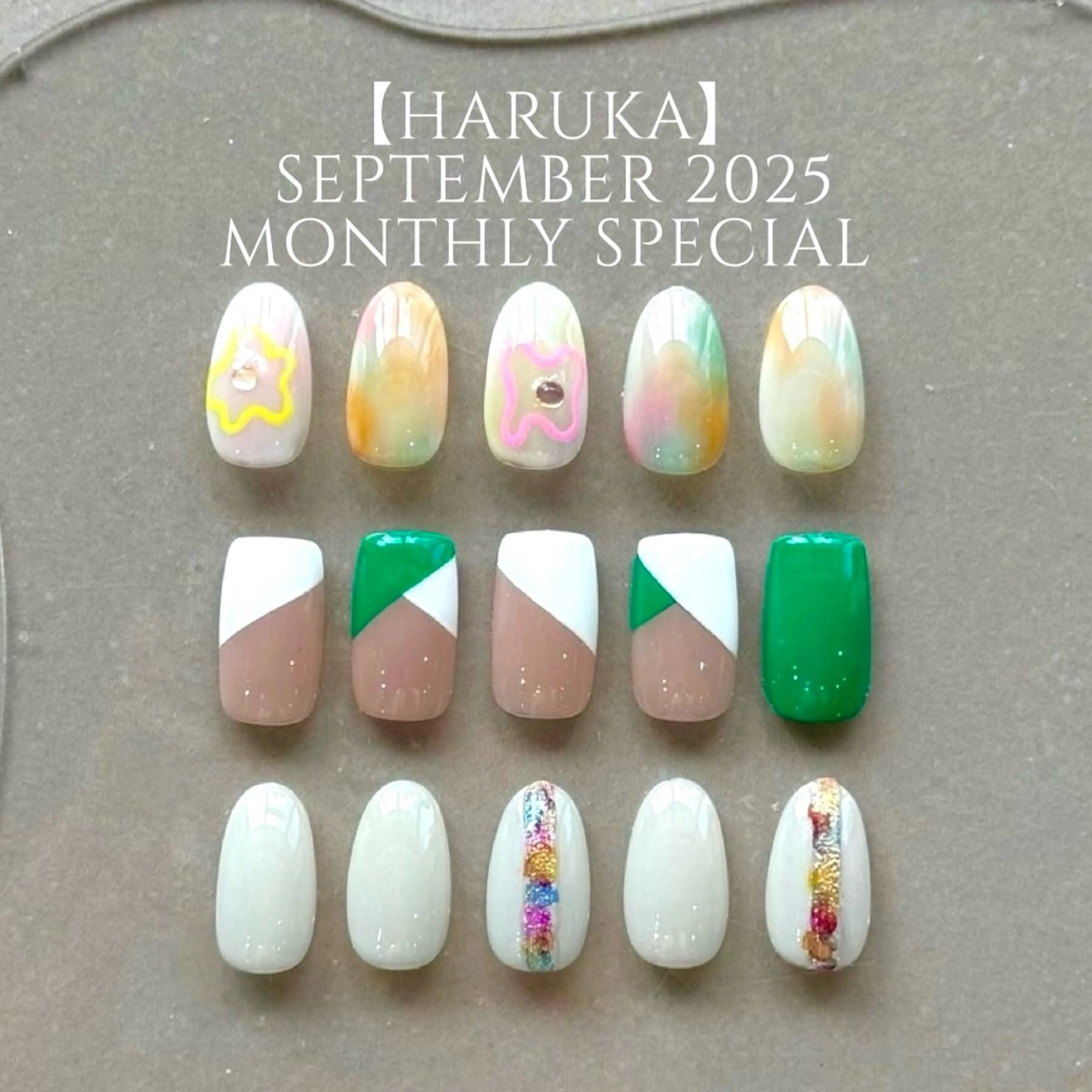 今月限定定額デザイン🫧monthly special🌟【オフなし】の写真