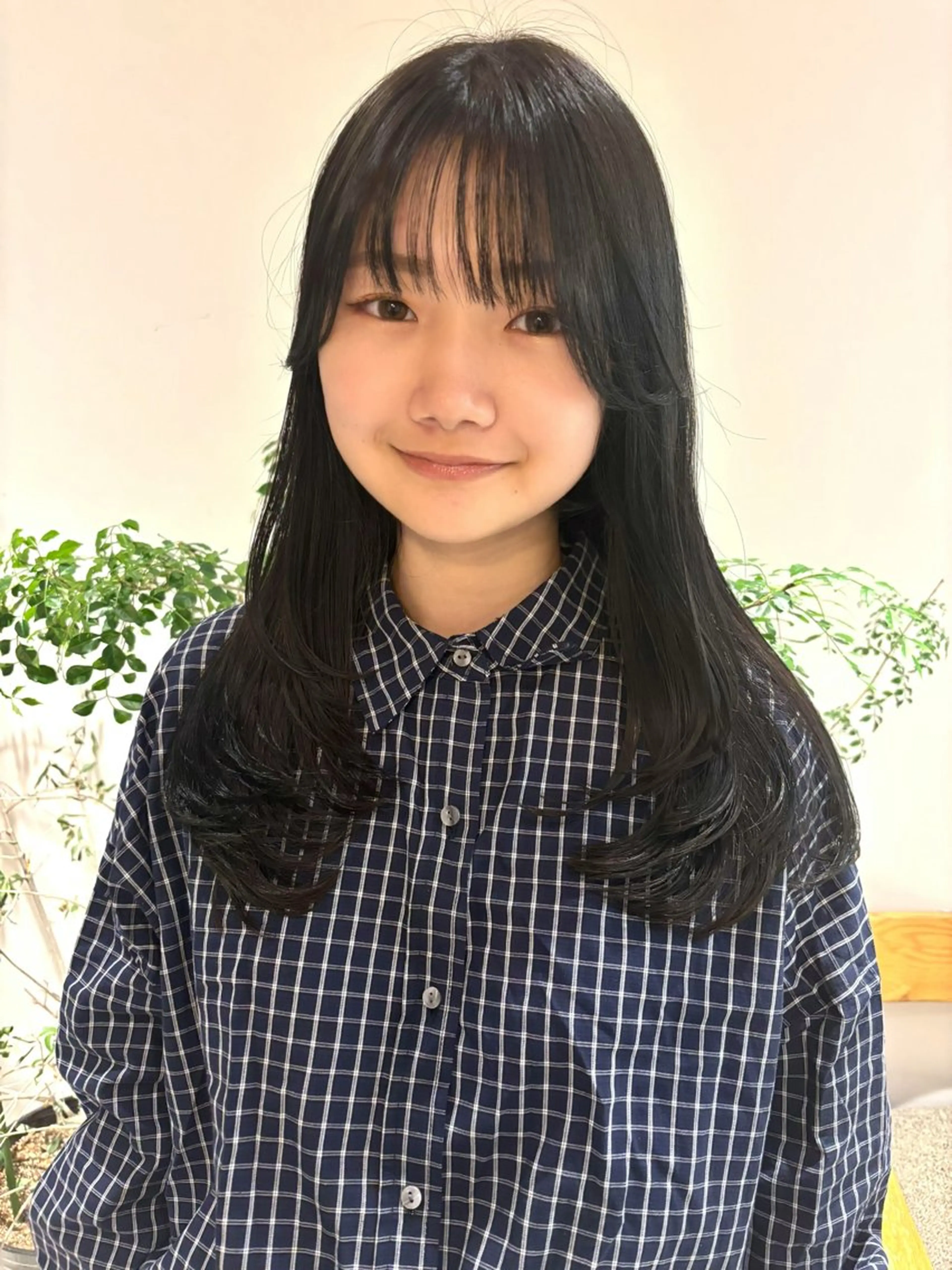 ロング カラー ダークグレー ダークグレージュ グレージュ レイヤーカット カット ヘアカラー 透明感カラー/ レイヤーkotonoのヘアスタイル