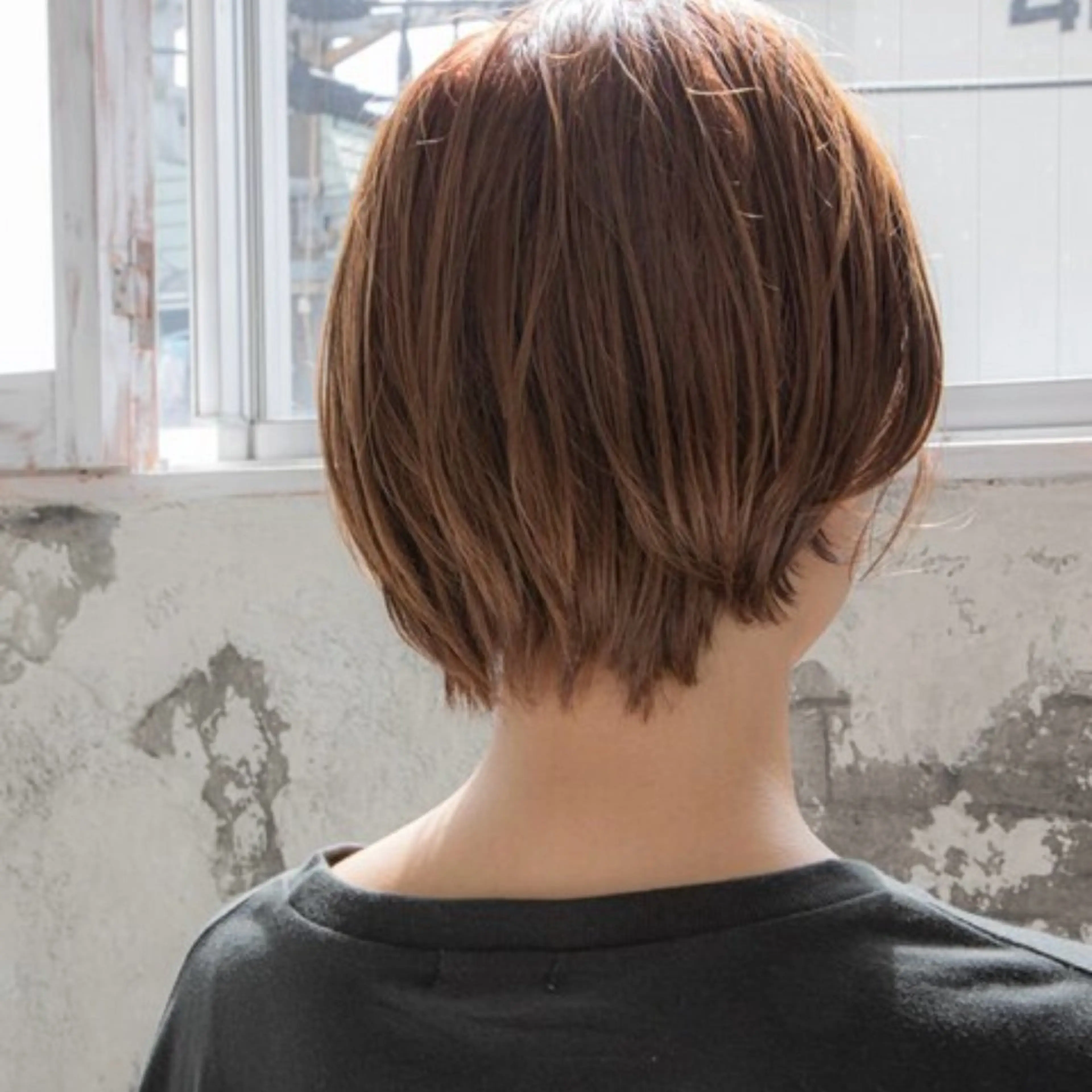 ショート カラー 似合わせショート/ ハイライト/我如古のヘアスタイル