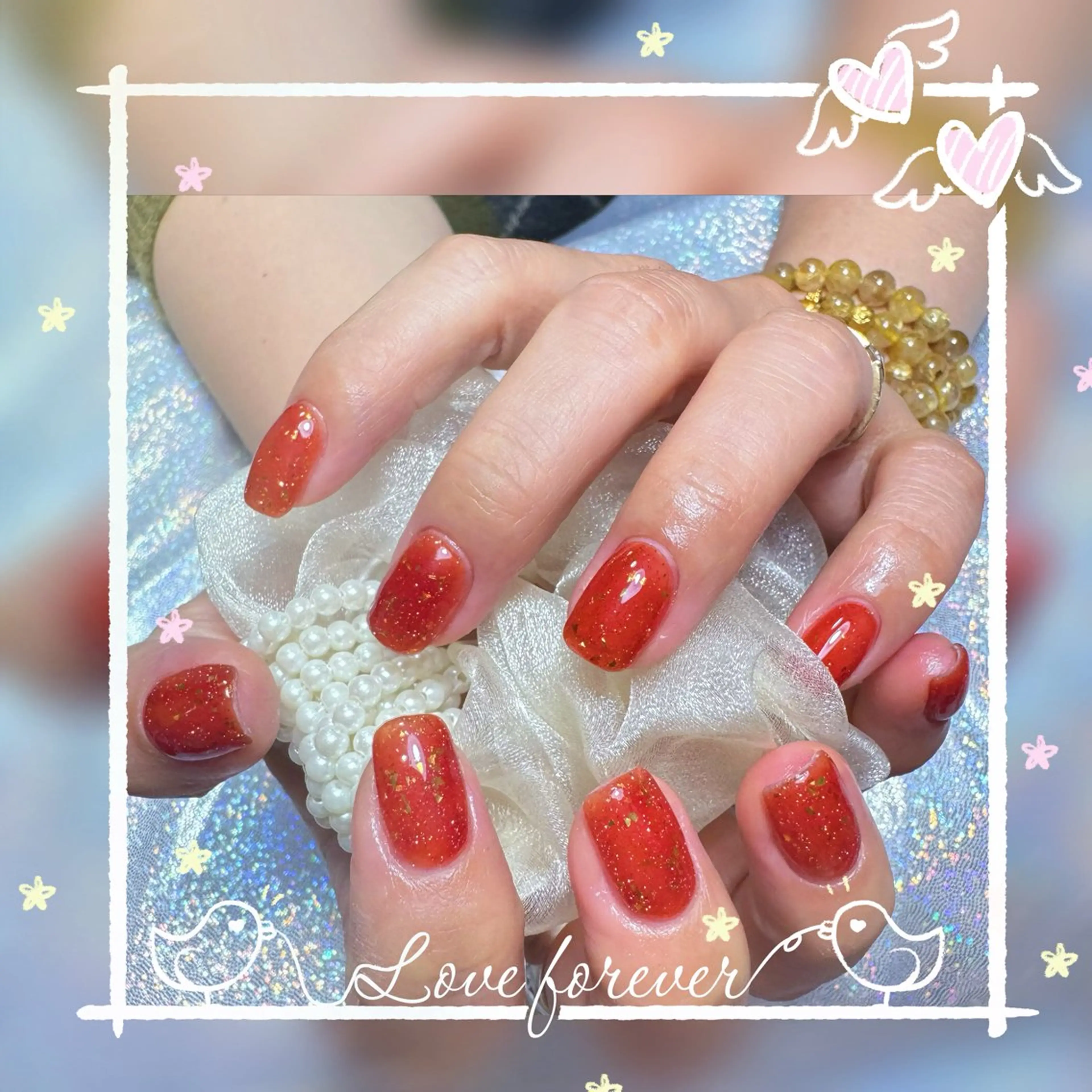 ネイル アートネイル 成人式 ジェルネイル ニュアンスネイル ネイルチップ Kora Nailのネイルデザイン