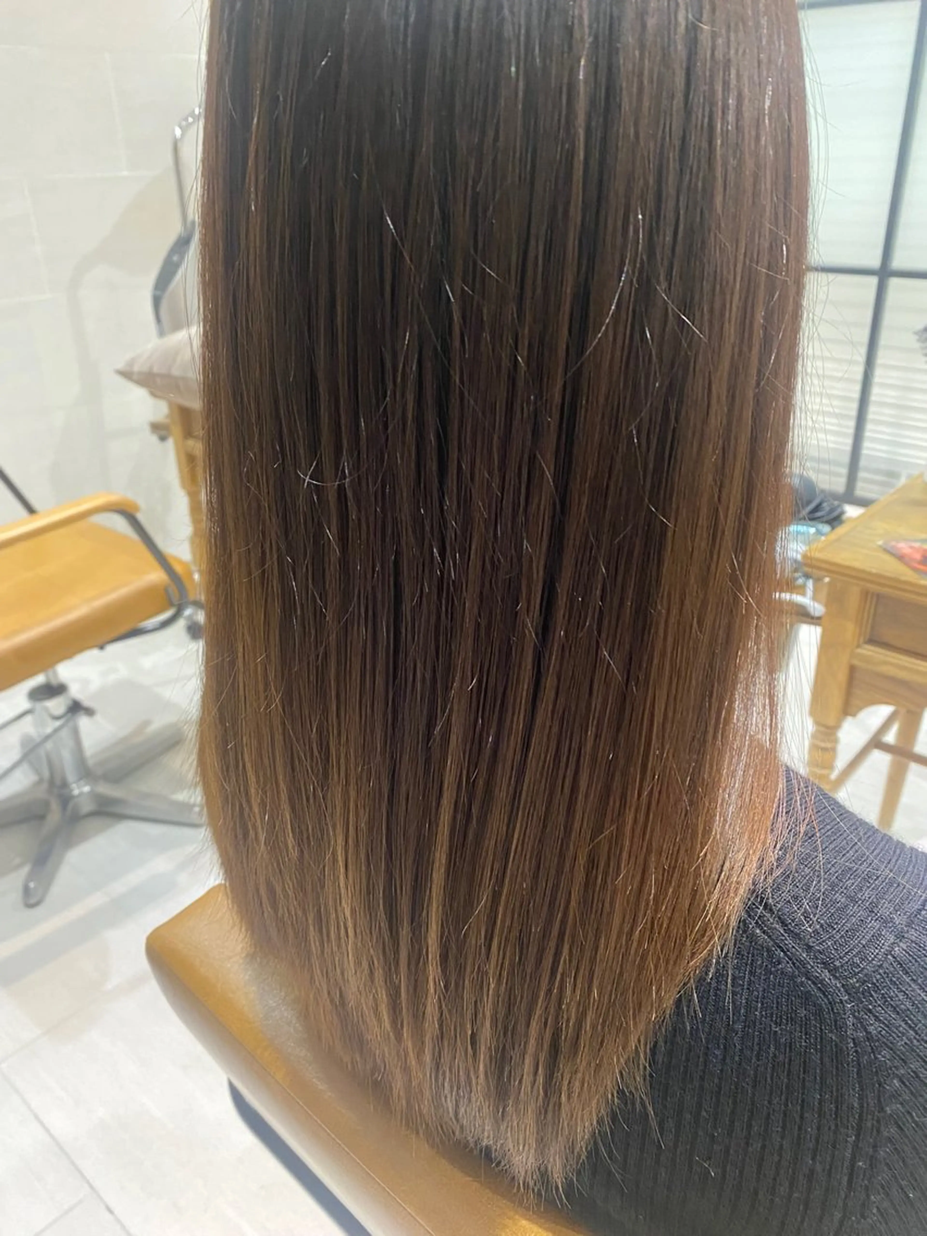 ロング カラー カット ヘアカラー トリートメント 鎌田 璃紅のヘアスタイル