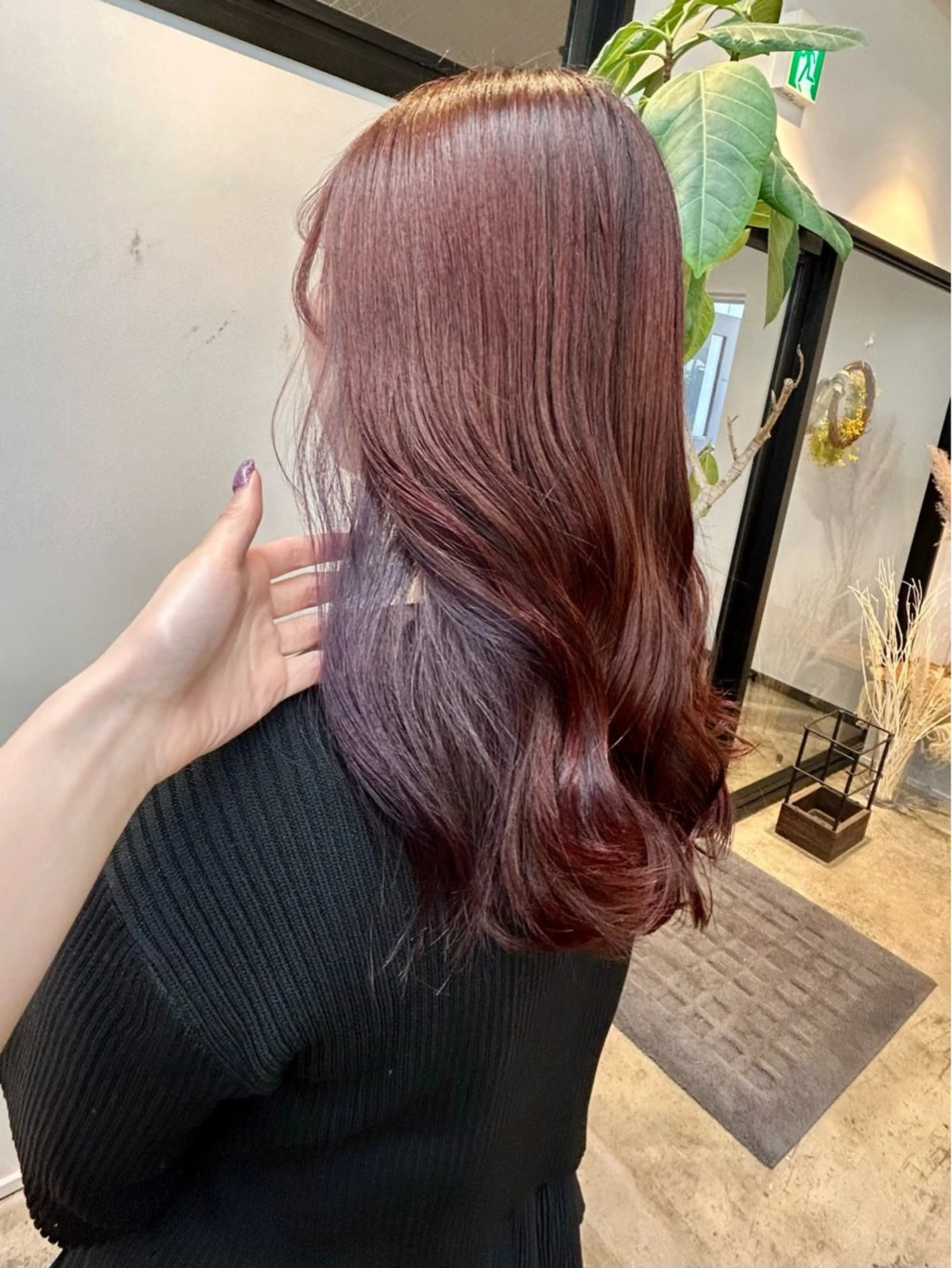 セミロング ヘアカラー トリートメント 🎀たな 🧸のヘアスタイル