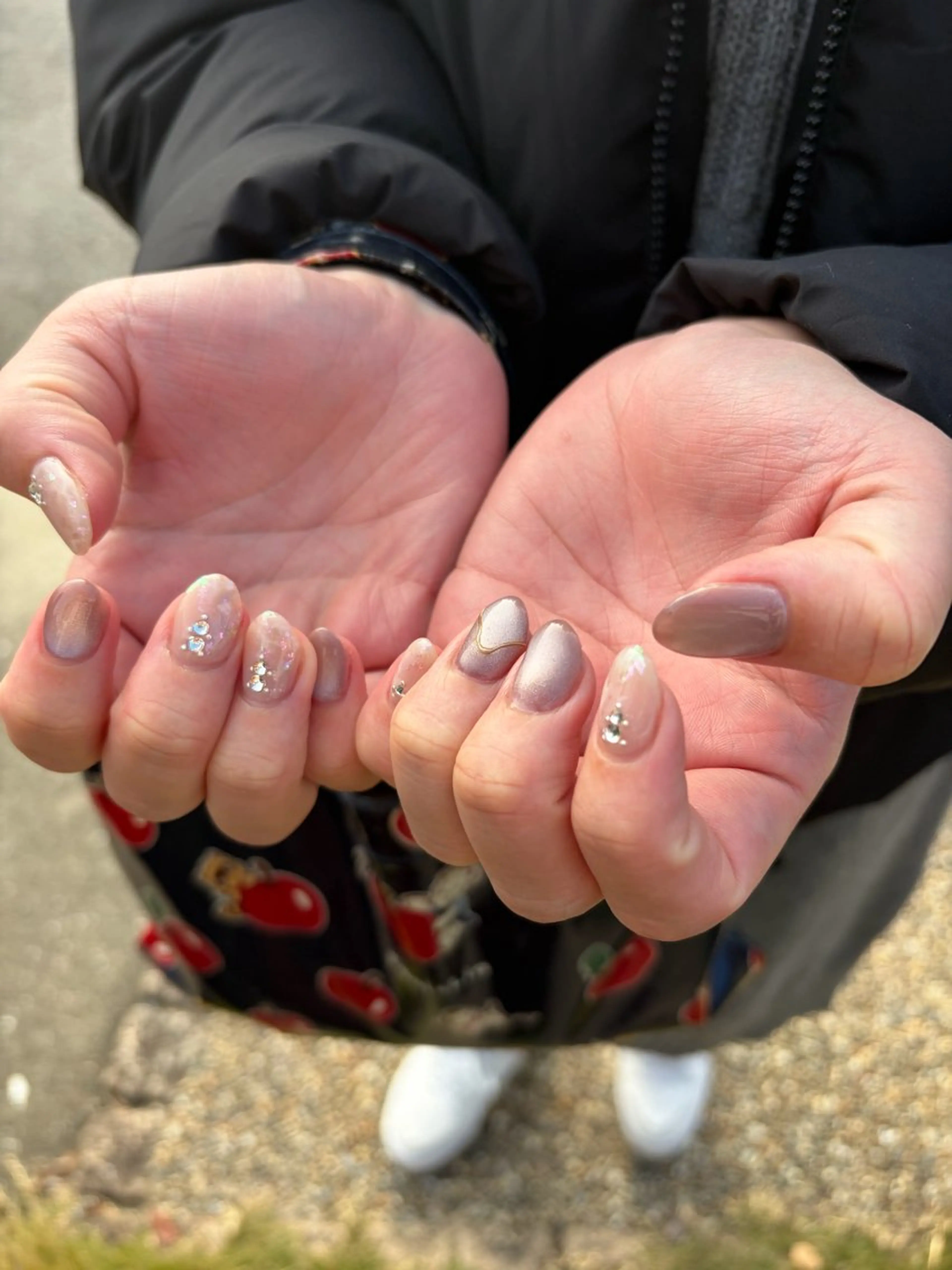 ネイル ジェルネイル マグネットネイル ニュアンスネイル Luce nail所属・竹内 知佐美のネイルデザイン