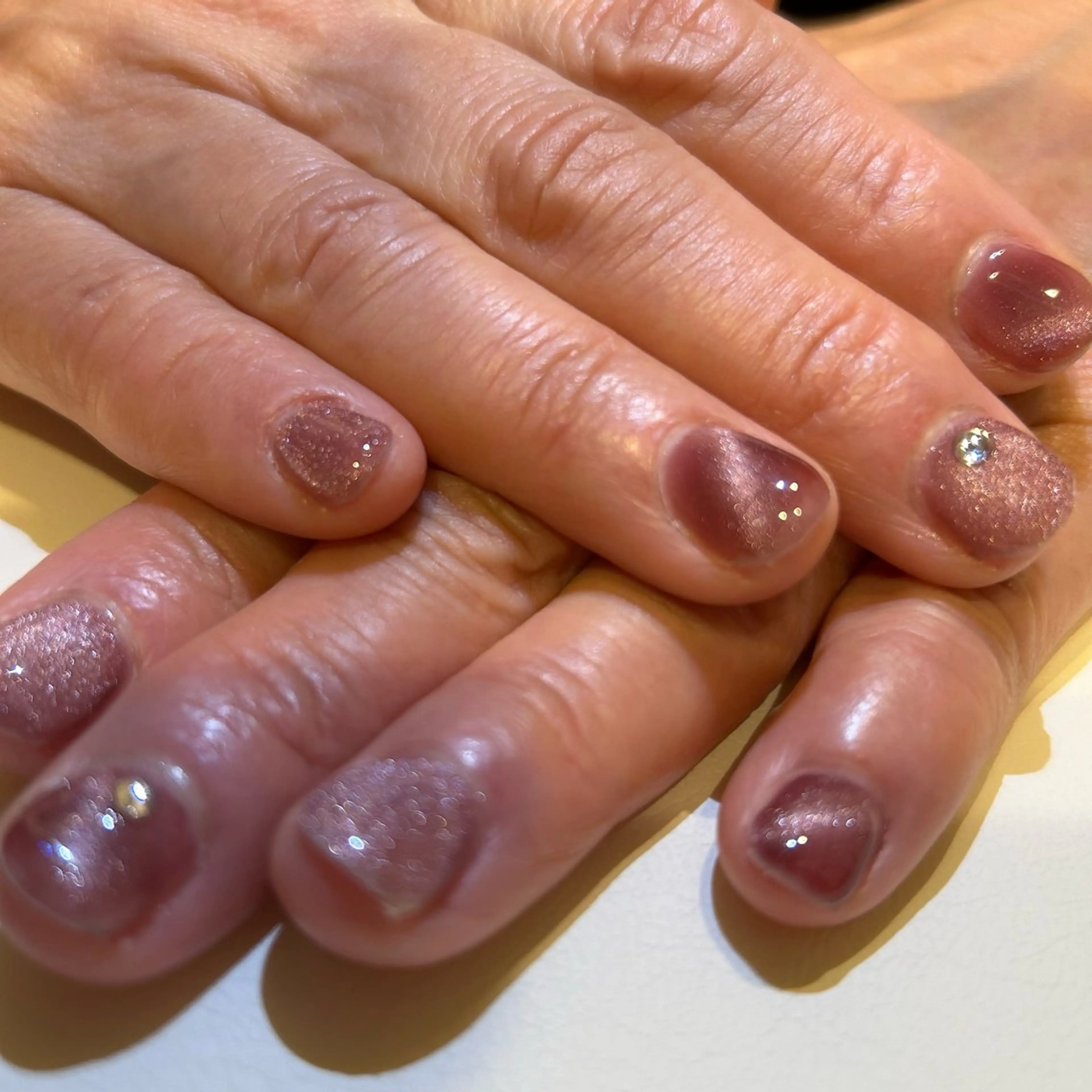 ネイル マグネットネイル ハンドネイル ハンドケア Amys nail ハナのネイルデザイン