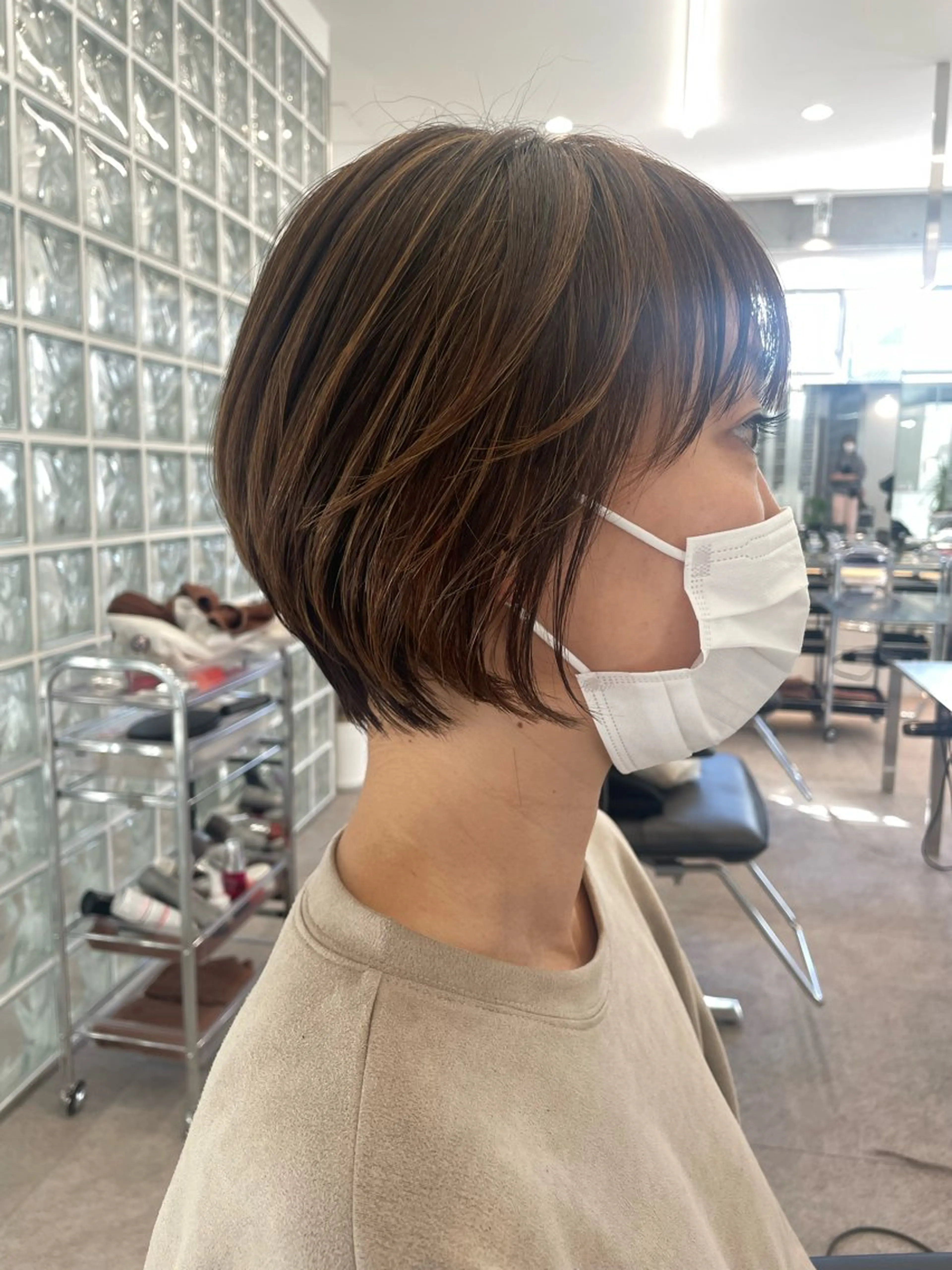 ショート cinq所属・ハイライトカラー ❤︎hirokoのヘアスタイル