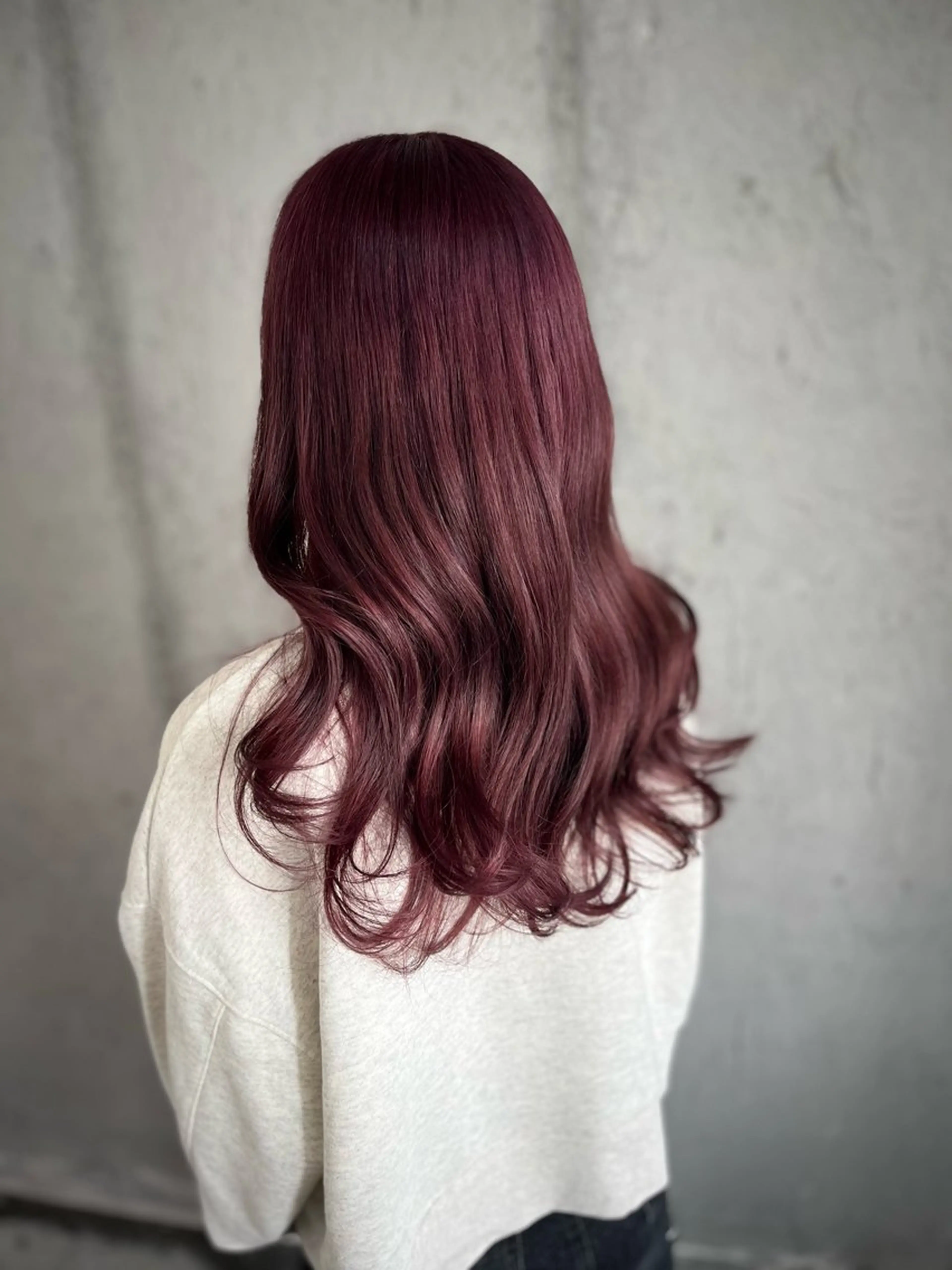 セミロング カラー Mariana雛/ ブリーチ/ハイライトのヘアスタイル