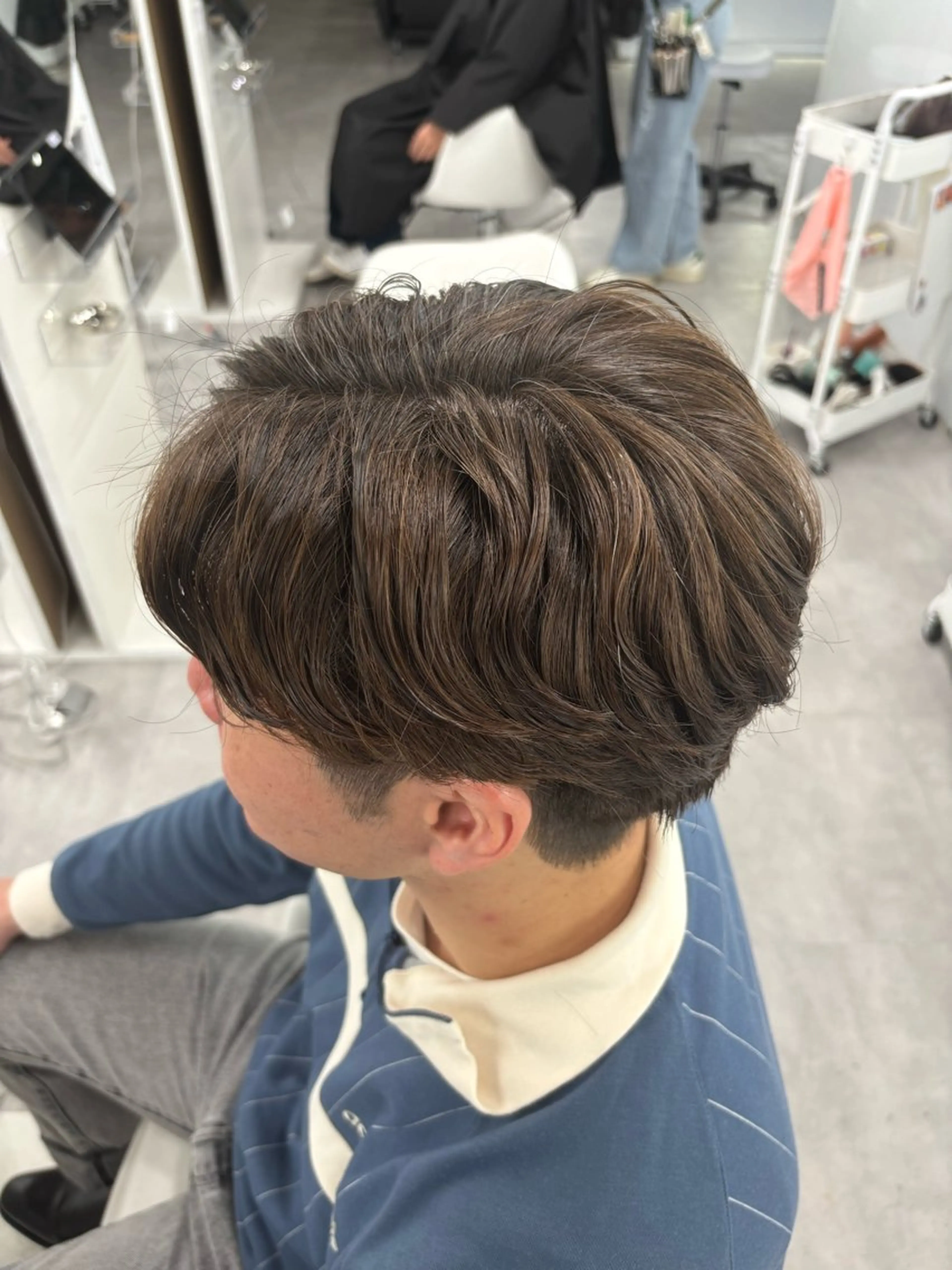 ショート パーマ メンズ カット パーマ トリートメント door white hideのヘアスタイル