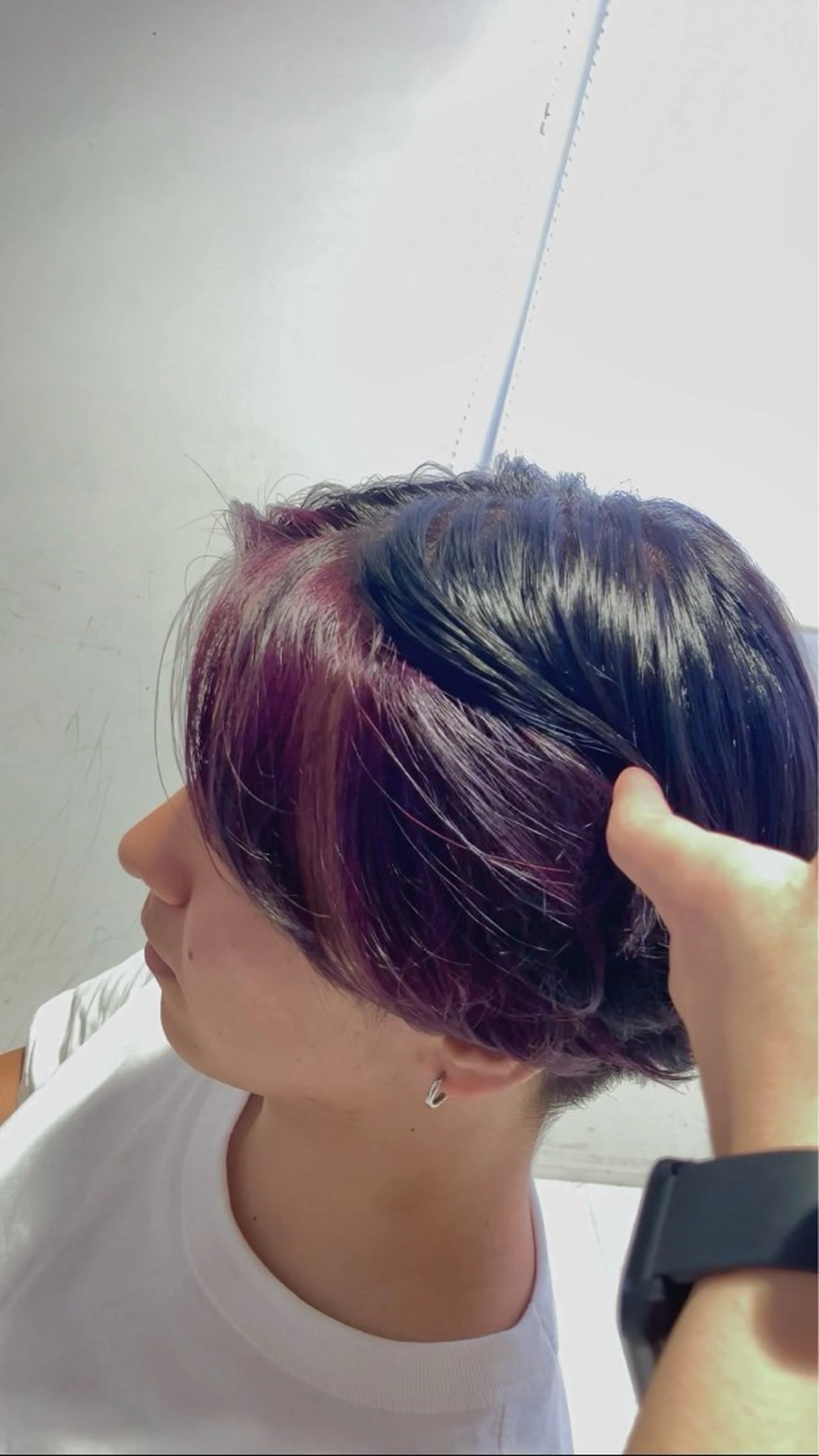 カラー 黒髪 インナーカラー ブリーチモデル募集/ 吉澤直樹のヘアスタイル