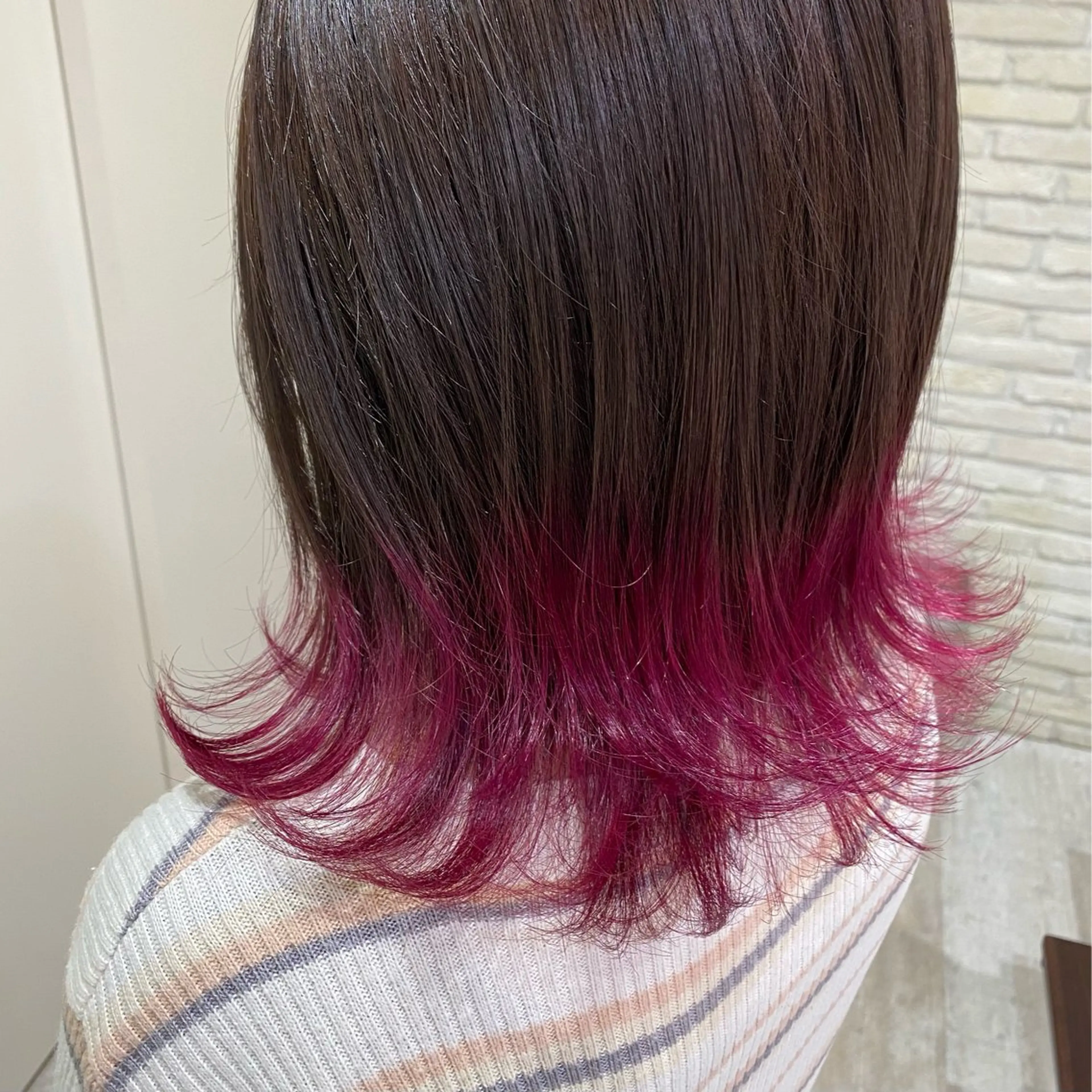 カラー 🍒垢抜けカラー 耳つぼ ヘアメあずみのヘアスタイル