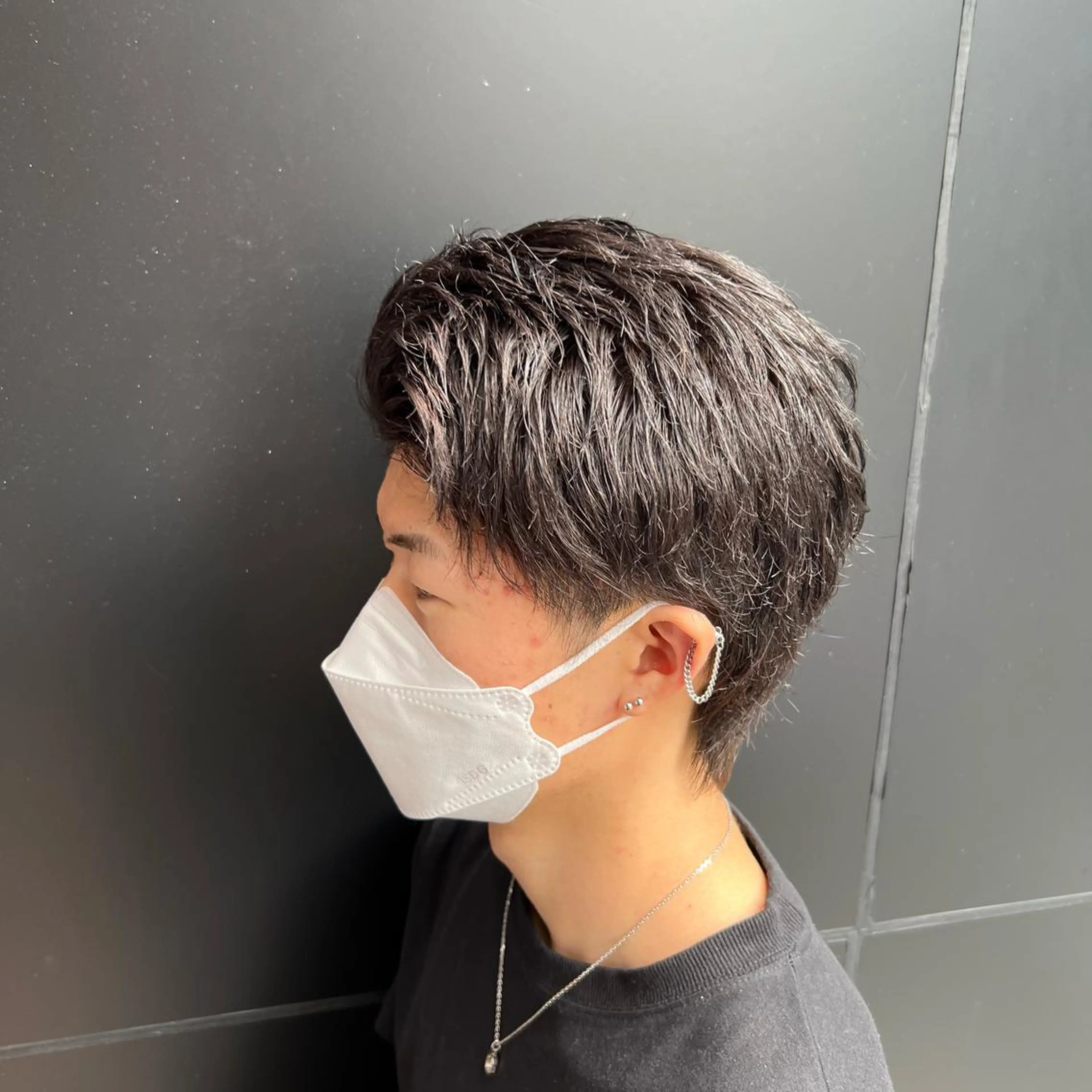 ショート カラー グレージュ nicoTOKYO所属・【メンズ特化】短髪 スパイキーショートのヘアスタイル