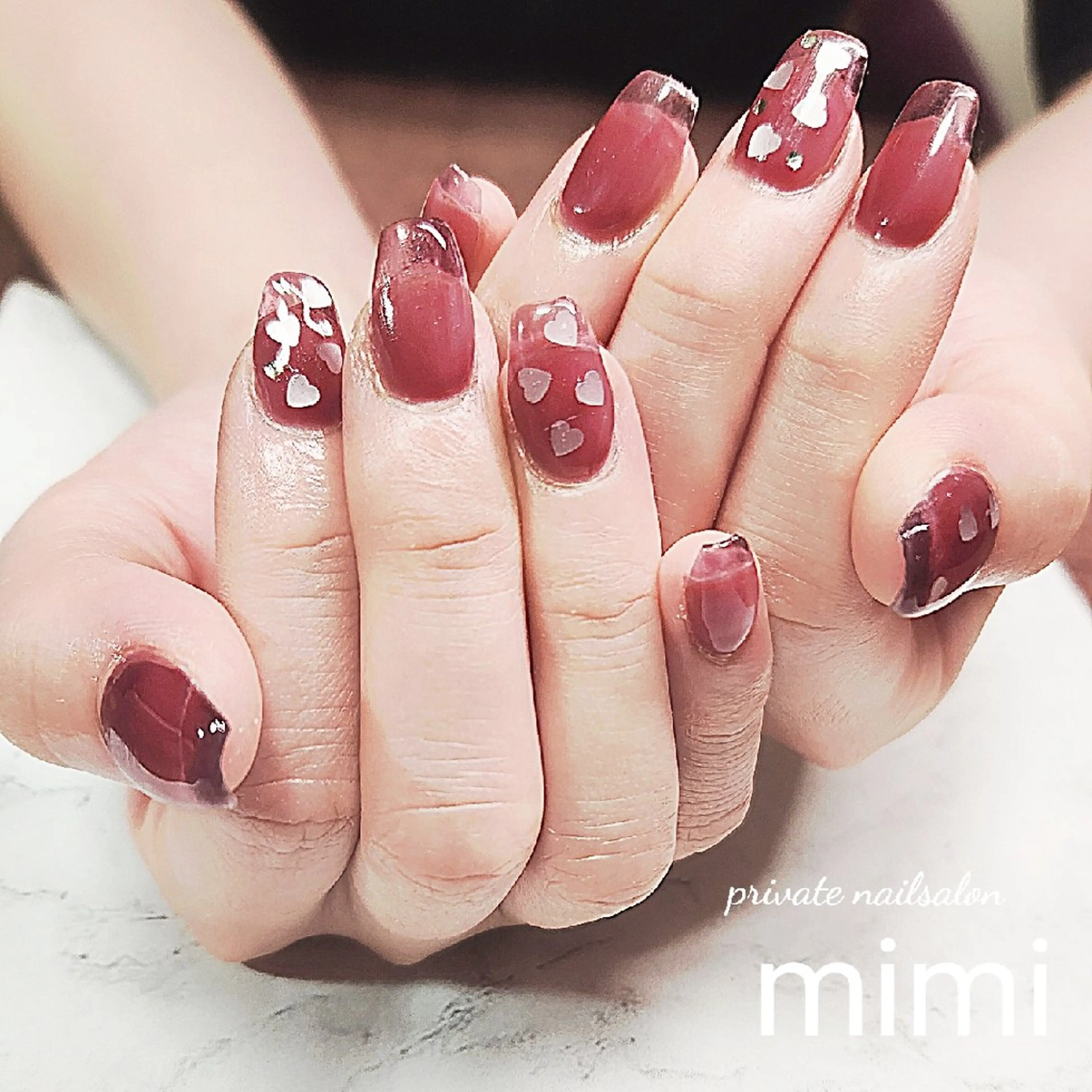 ネイル クリアネイル スカルプネイル ハンドネイル 博多ネイル ｍｉｍｉのネイルデザイン