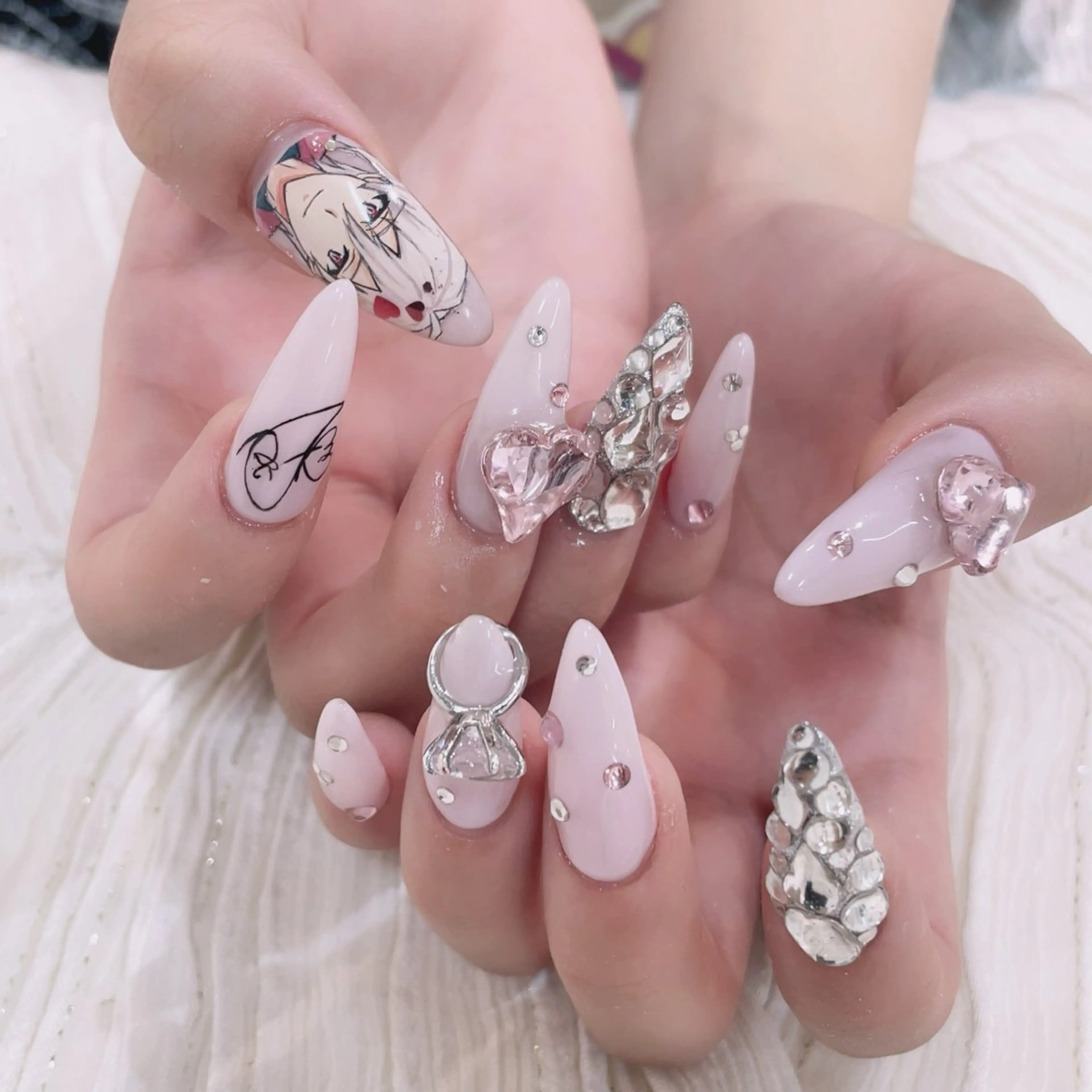 ロング ハンドネイル cho nailのネイルデザイン