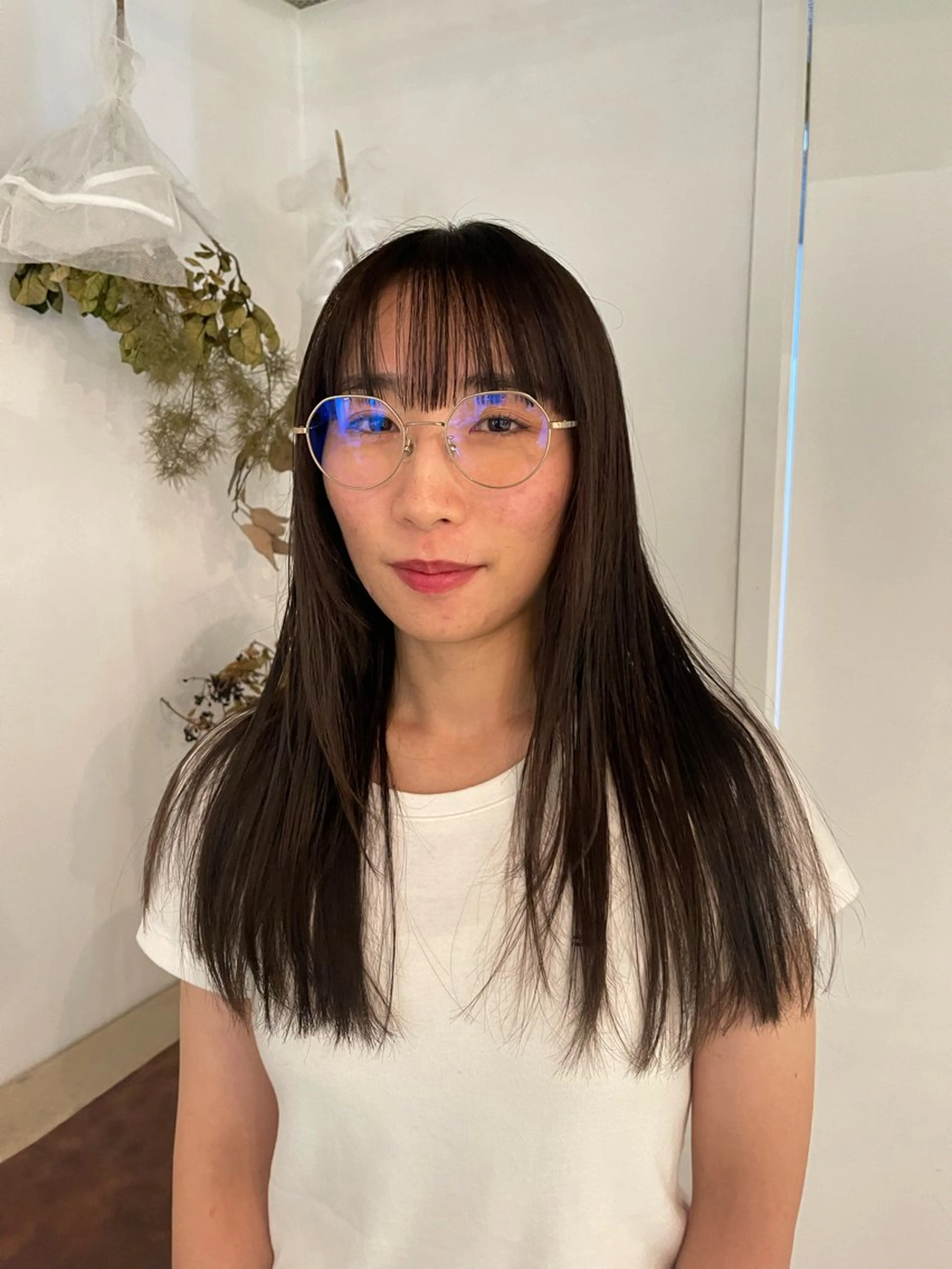 セミロング カラー ブラウンカラー シアーブラウン カット ヘアカラー ボブ/レイヤー /河内温太のヘアスタイル